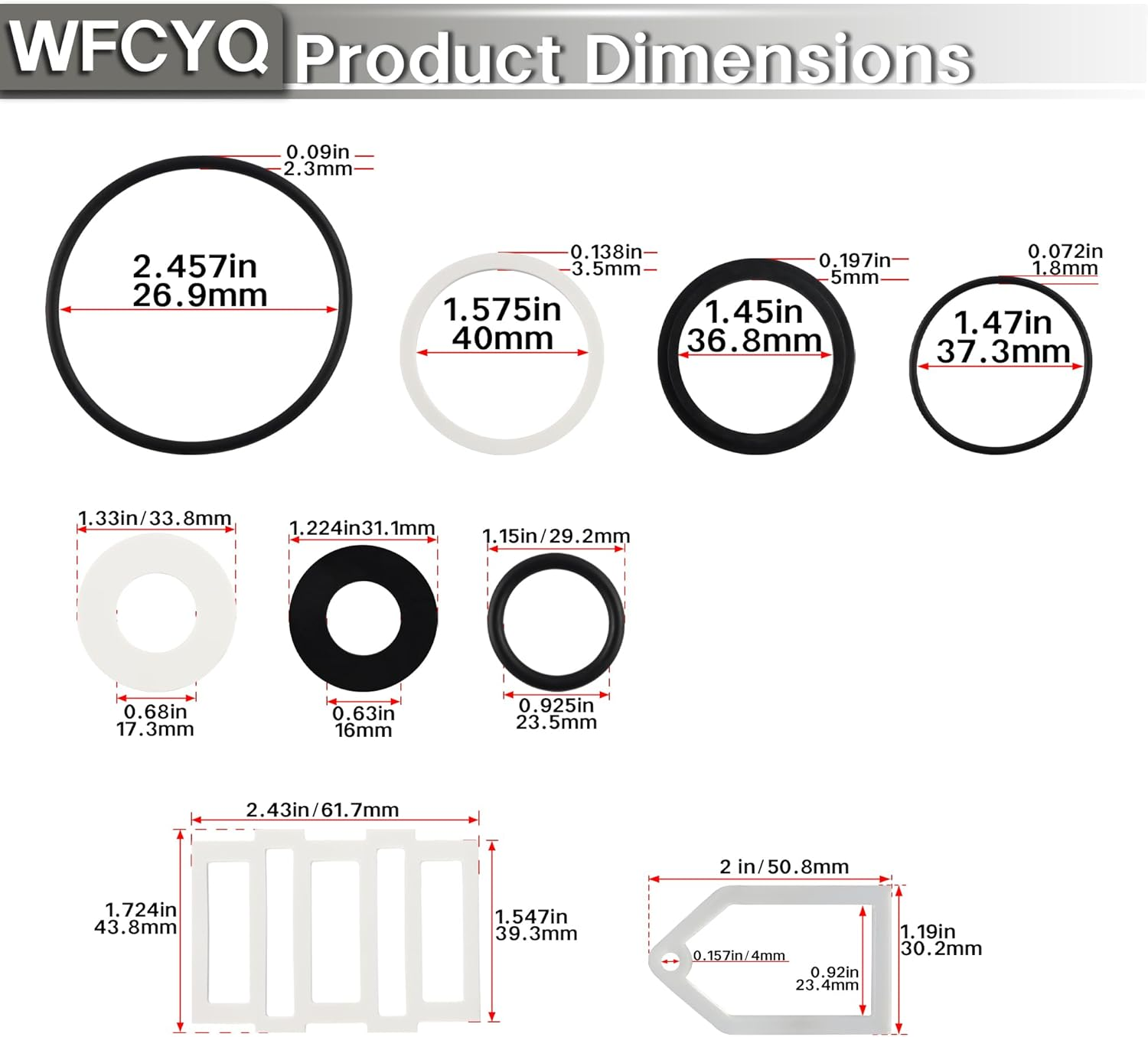 Replacement Ultimate Seal Kit Water Pump Seal Rebuild Kit Compatible with Coleman Saluspa Lay-Z-Spa，Fits Most Airjet Models image number 6