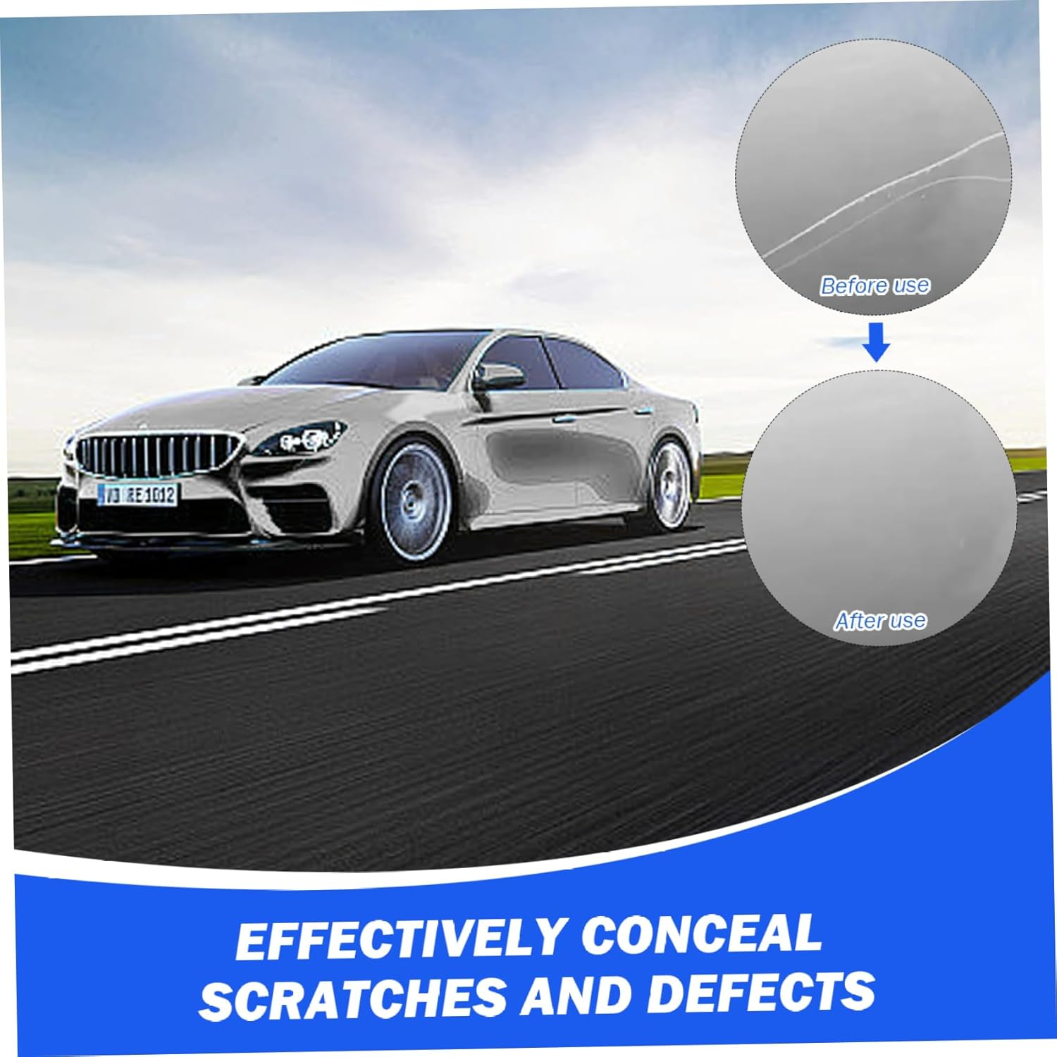 Touch up Paint for Cars, 2PCS Two-In-One Car Touch up Paint, Quick & Easy Solution to Repair Car Pen for SUV, Truck, RV Scratches, Grey- - Red image number 5