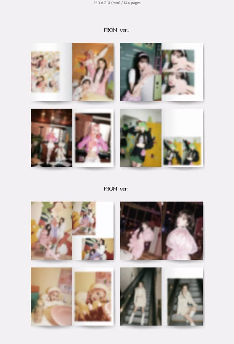 LIMELIGHT LOVE HAPPINESS Debut EP Album PROM Version Cd+144P Photobook+1P ID Card+1P Lenticular Photocard+2P Photocard+1Ea Message Film+1Ea Sticker+Tracking Kpop Sealed image number 5