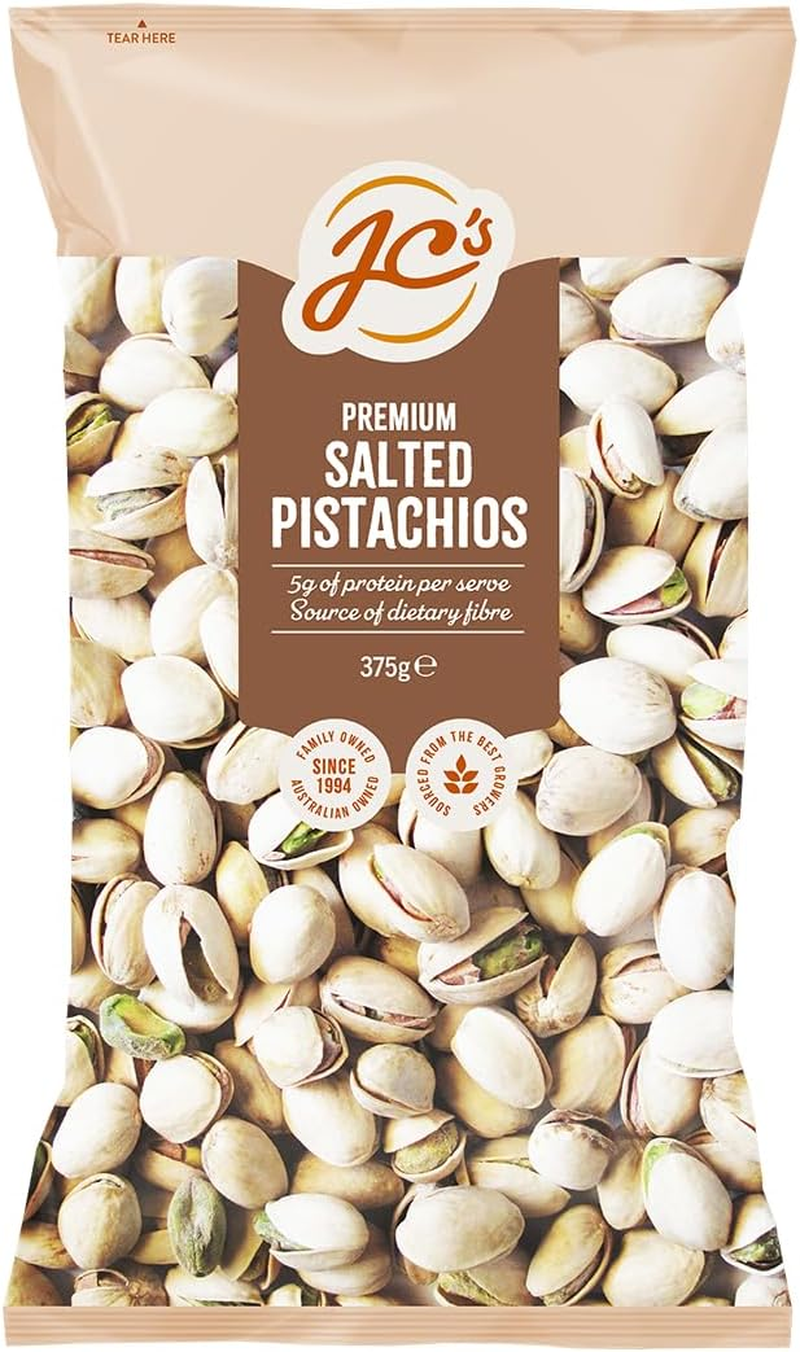 J.C.'S Quality Foods Premium Salted Pistachios 375G