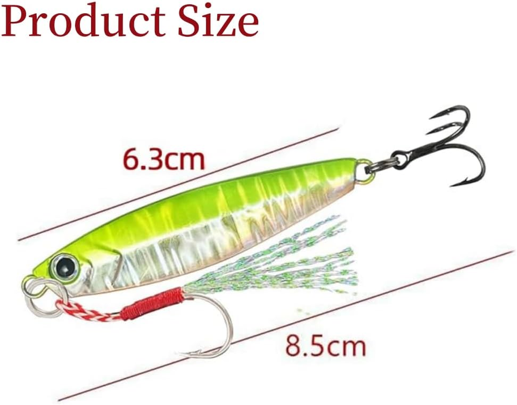 Fishing Lures Kit,Metal Multi-Function Blade Baits,Fishing Spoons of Captain'S Favorite,Shiny Saltwater Jigs for Predators,Great-Action Micro Jigs to Catching More Fish,Freshwater Bass Fishing Lures image number 5