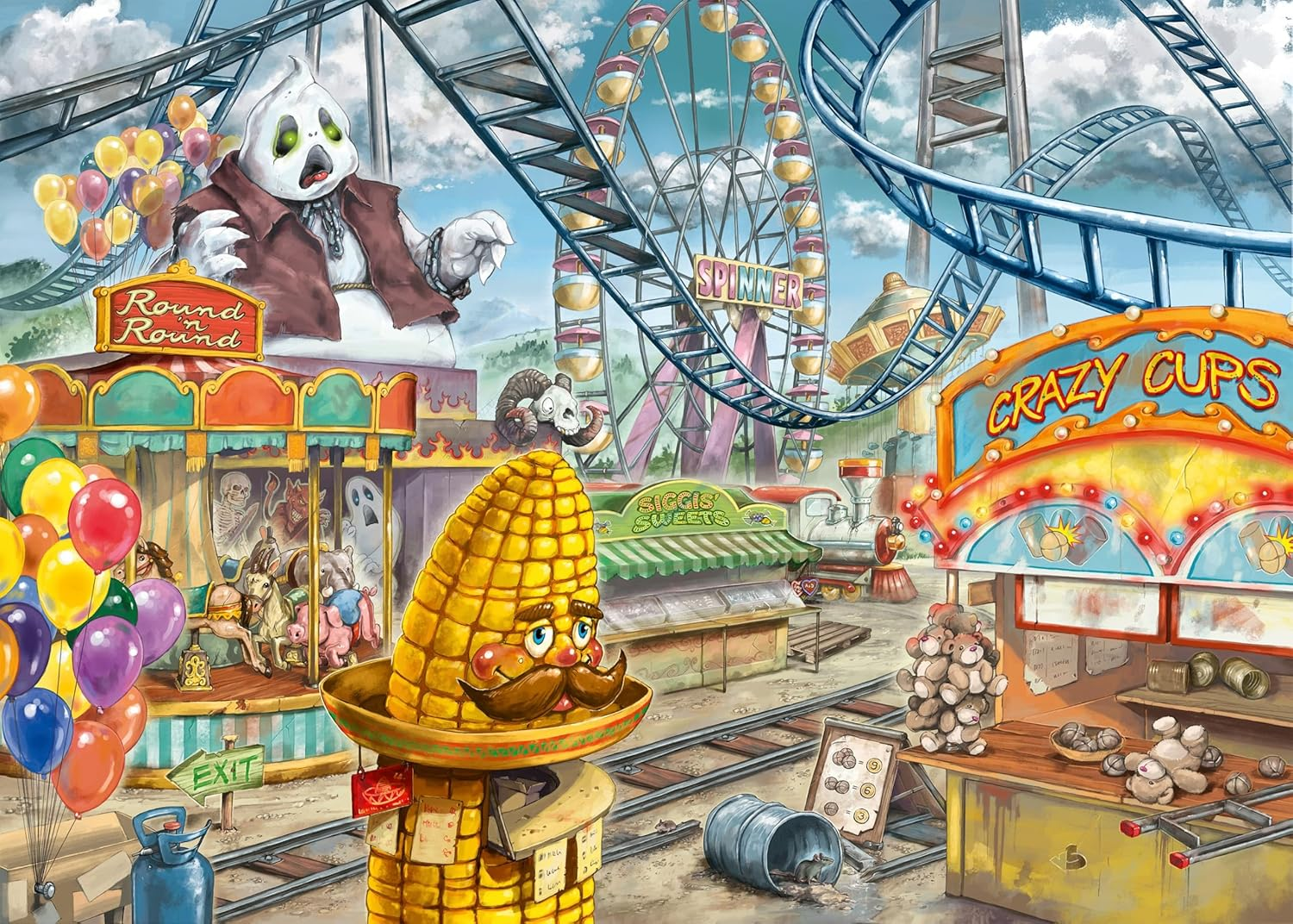 Ravensburger - Kids Escape Amusement Park Plight 368 Pieces image number 4