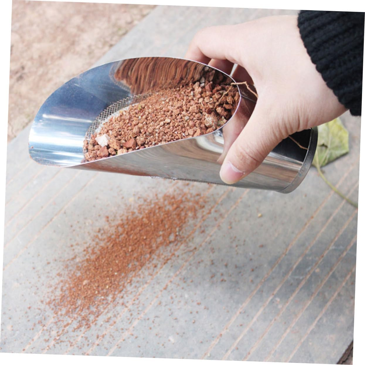 2Pcs Portable Soil Shovel Cup Garden Tool Potting Scoops Lightweight Gardening Cup for Bonsai Planting Spoon image number 2