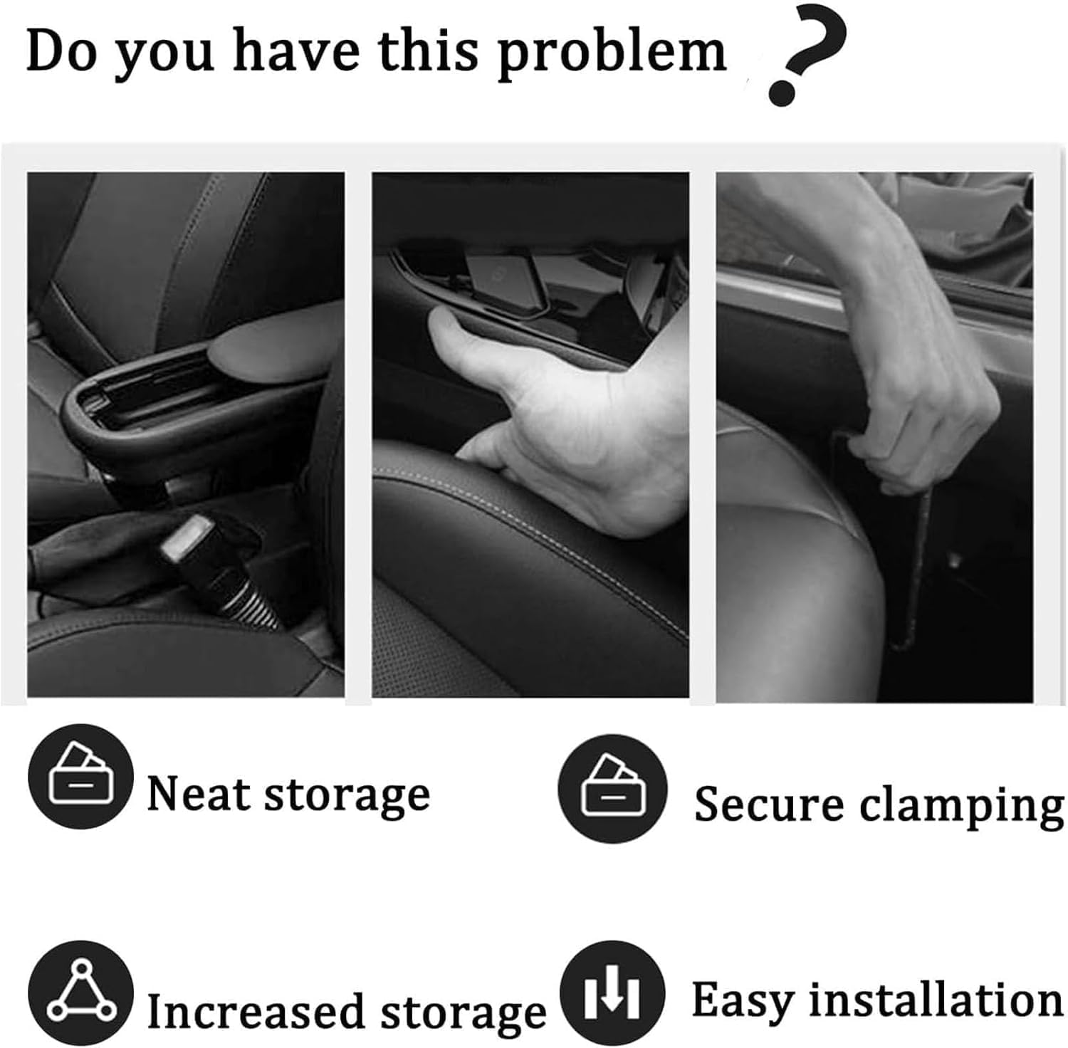 Car Seat Gap Filler and Organizer, 2PCS Mounted Gap Leak-Proof Filling Strip, Anti-Drop Crevice Filler to Prevent Items from Falling between Seats for Suvs for Vans Black image number 6