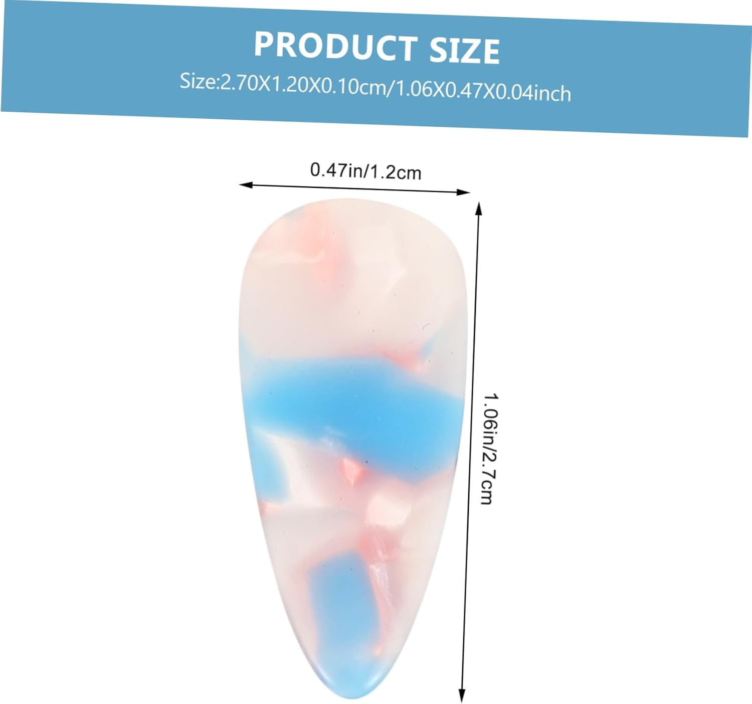 Vaguelly 8Pcs Guzheng Nail Covers Soft Comfortable Fingertip Protectors for Musical Instruments Double-Sided Medium - Assorted Color image number 4