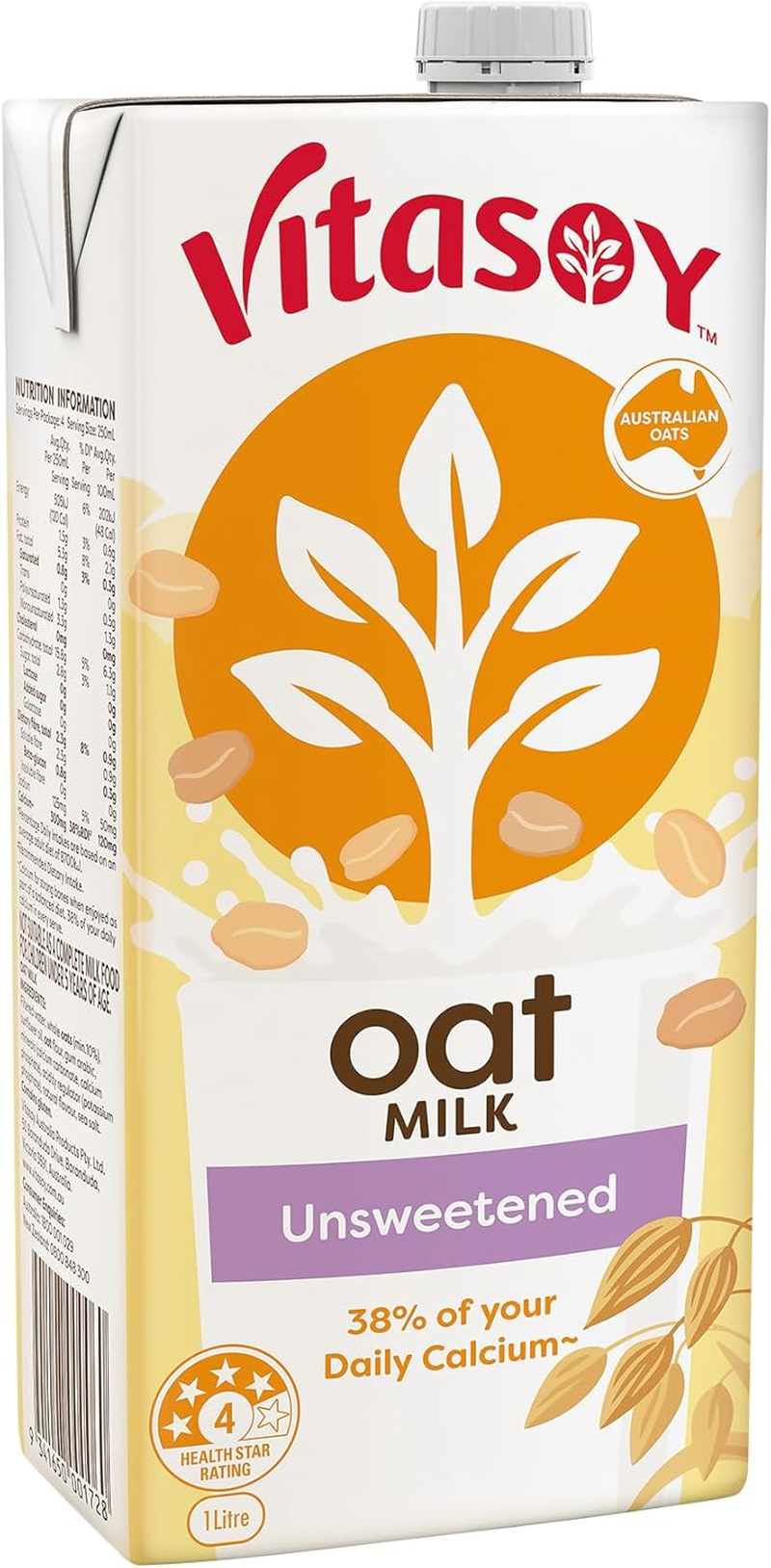 Vitasoy Unsweetened Long Life Oat Milk 1L image number 6