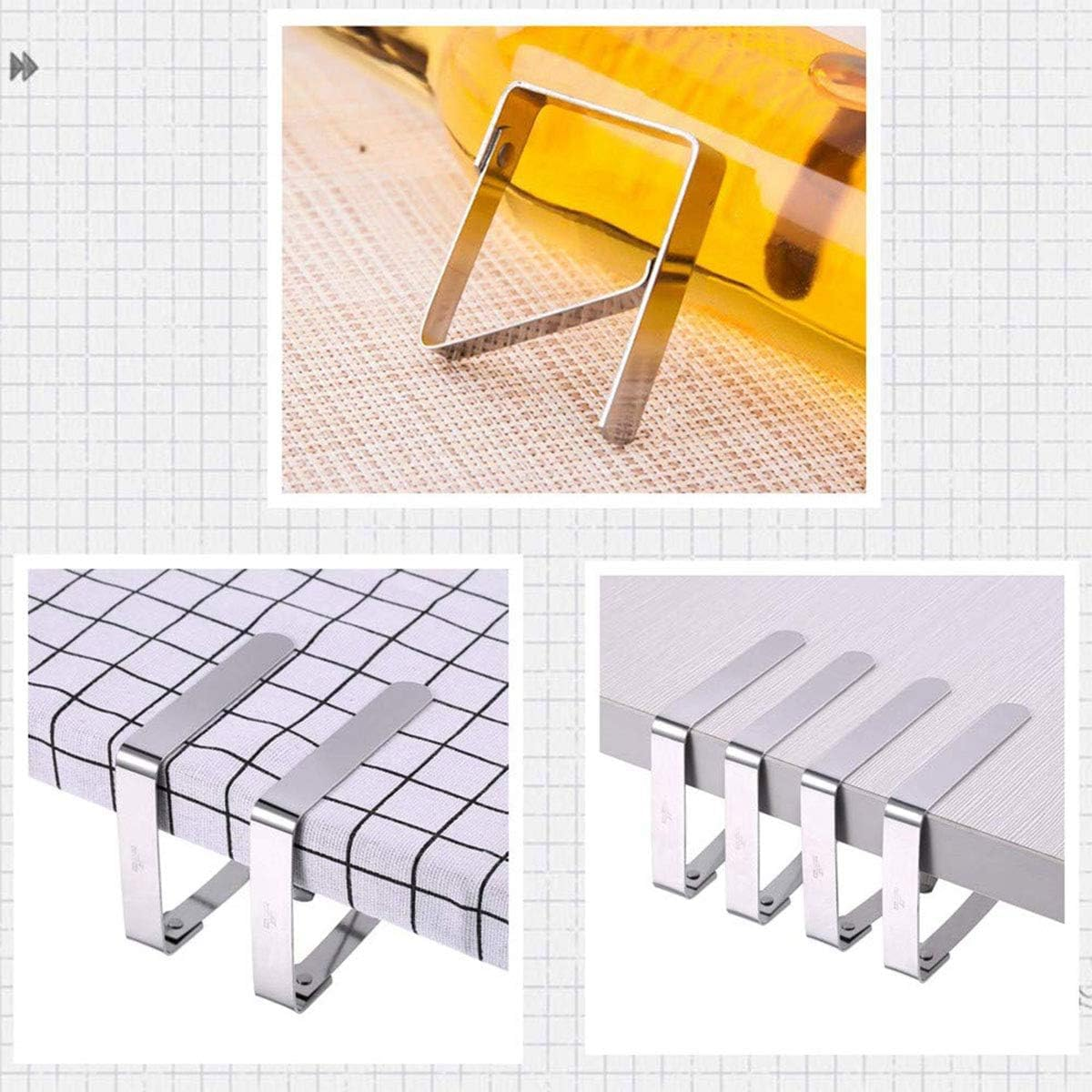 8 Pcs Tablecloth Clips, Tablecloth Clips for Outdoor Use, Stainless Steel Flexible Table Cloth Cover Holders Clamps for Home Kitchen Wedding Party image number 5