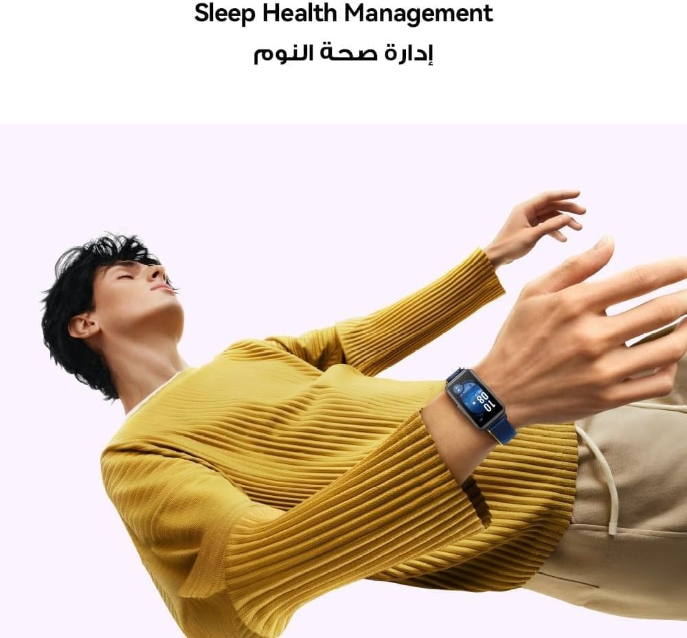 Huawei Band 9 Smartwatch, Comfortable All-Day Wearing, Science-Based Sleep Tracking, Fast Charging & Durable Battery, Intelligent Brightness Adjustments, 100 Workout Modes, Ios&Android, Blue image number 5