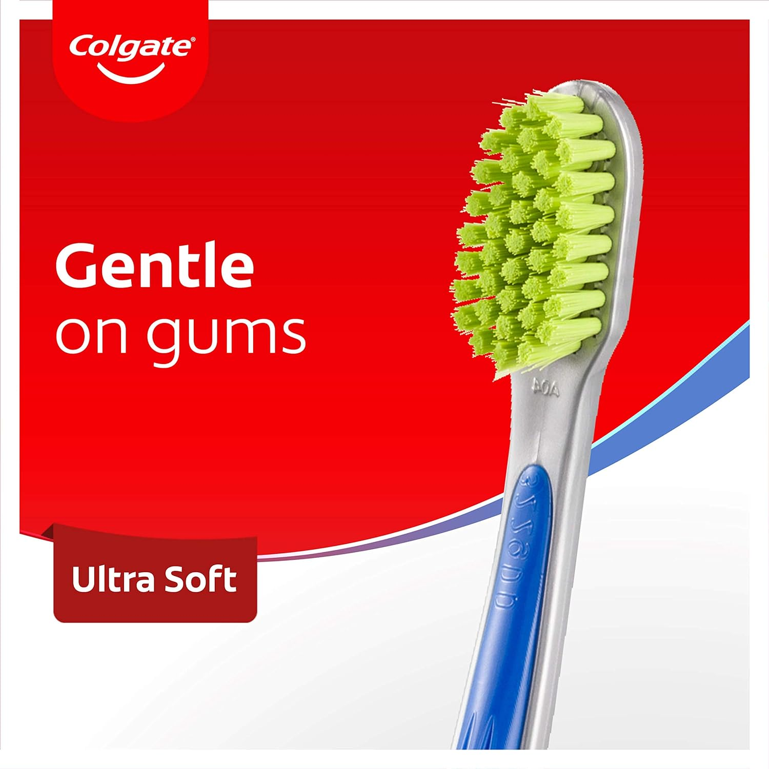 Colgate Ultra Soft Manual Toothbrush, 1 Pack, Slim Tip Bristles and Compact Head image number 4