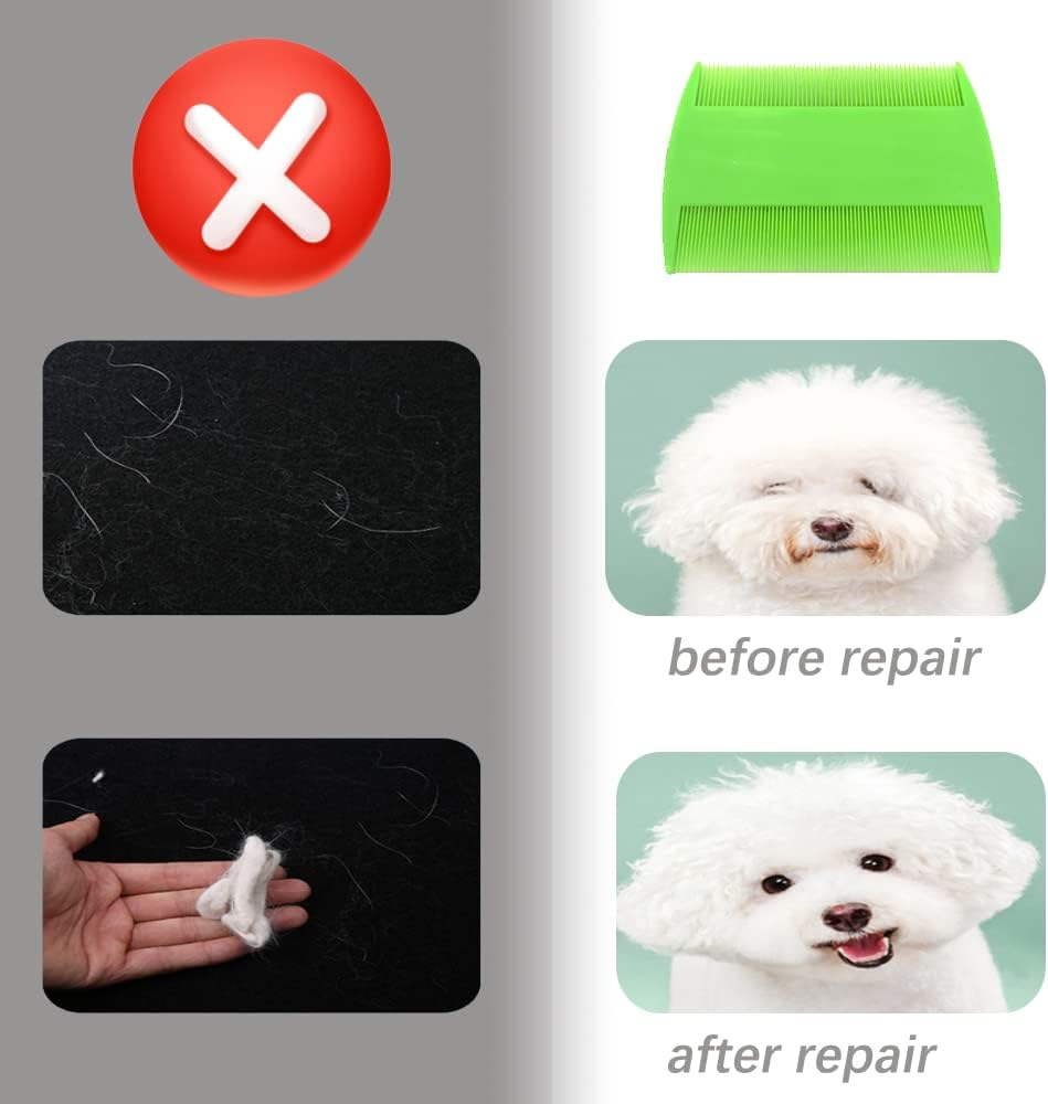 Hair Lice Comb, 2 PCS Lice Combs, Flea Lice Combs, Double Sided Teeth Comb, for Grooming and Removing Dandruff image number 3