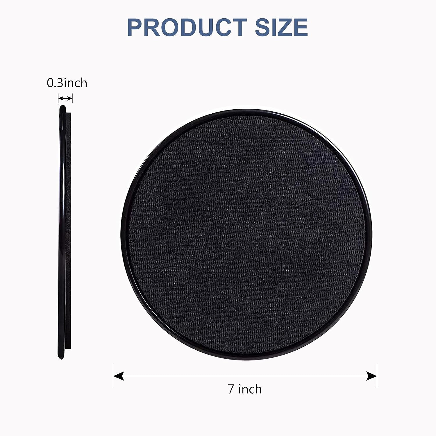 Gliding Discs Core Sliders Smooth Gliders Dual-Sided Design Core Exercise Sliders Use on Hardwood Floors, Workout Sliders Fitness Discs Abdominal & Total Body Gym-Exercise Equipment Set of 2 image number 4