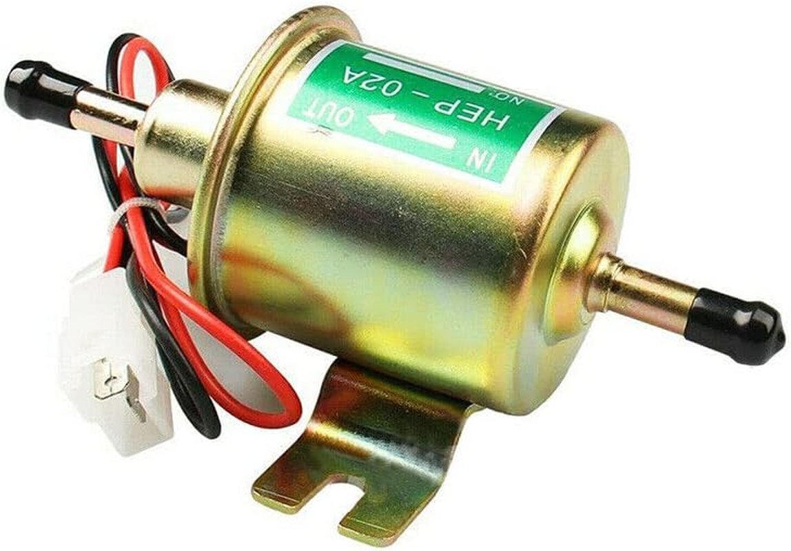 New Universal 12V Electric Fuel Pump Inline Diesel Petrol Low Pressure - Low Pressure Inline Diesel Petrol Pump, Efficient 70 L/H Flow, Ideal for Ars & Machinery, Model HEP-02A