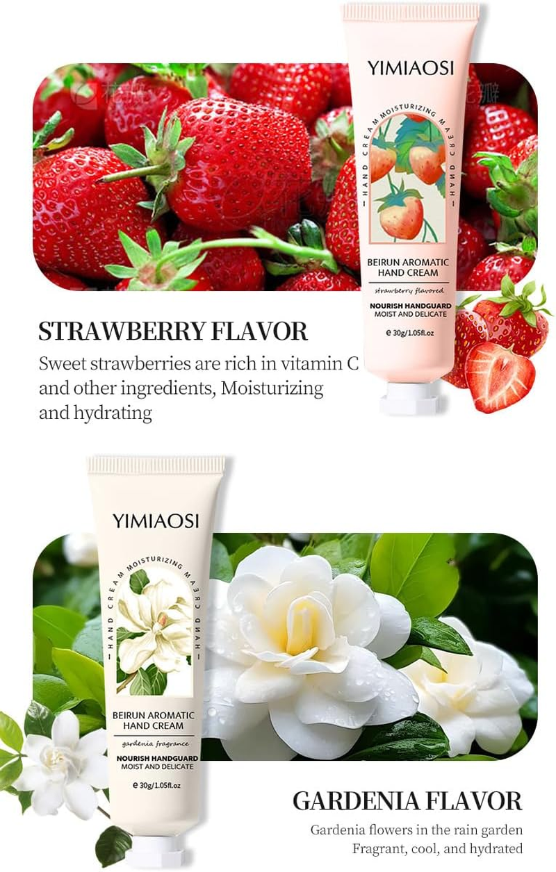 5 Pack Travel Size Hand Cream Bulk - Natural Plant Fragrance Moisturizing Lotion for Dry Cracked Hands, Gift Set for Women & Teens (Mom, Teacher, Nurse, Bridesmaid) - Birthday, Mothers Day, Nurses Week, Teacher Appreciation image number 3