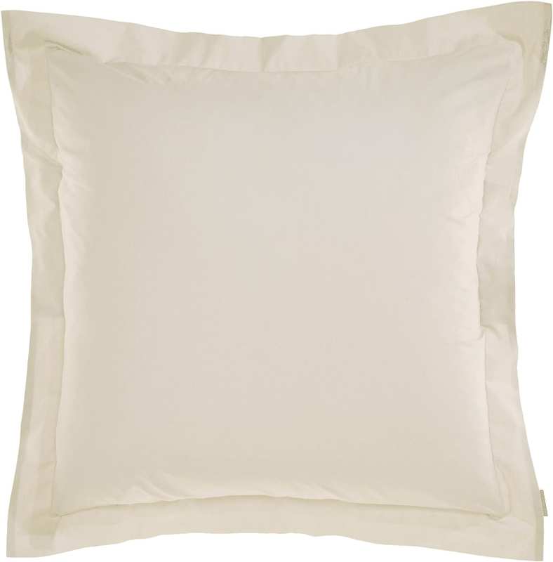 Linen House 300TC Cotton Percale European Pillowcase, Charcoal