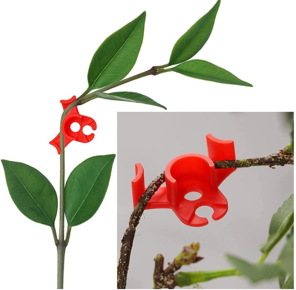30 Pcs Plant Bender,Low Pressure Training Plant Bender for Plant Training,Low-Stress Training Clips for Plant Training (20 PCS Red,10 PCS White) image number 3