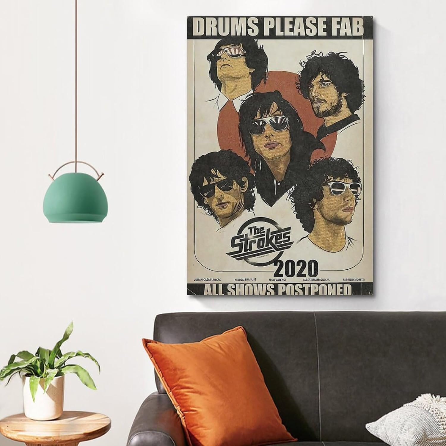 ZHAOYZZY the Strokes Band Poster Decorative Painting Canvas Wall Art Print Modern Family Bedroom Decor 12X18Inch(30X45Cm) image number 5