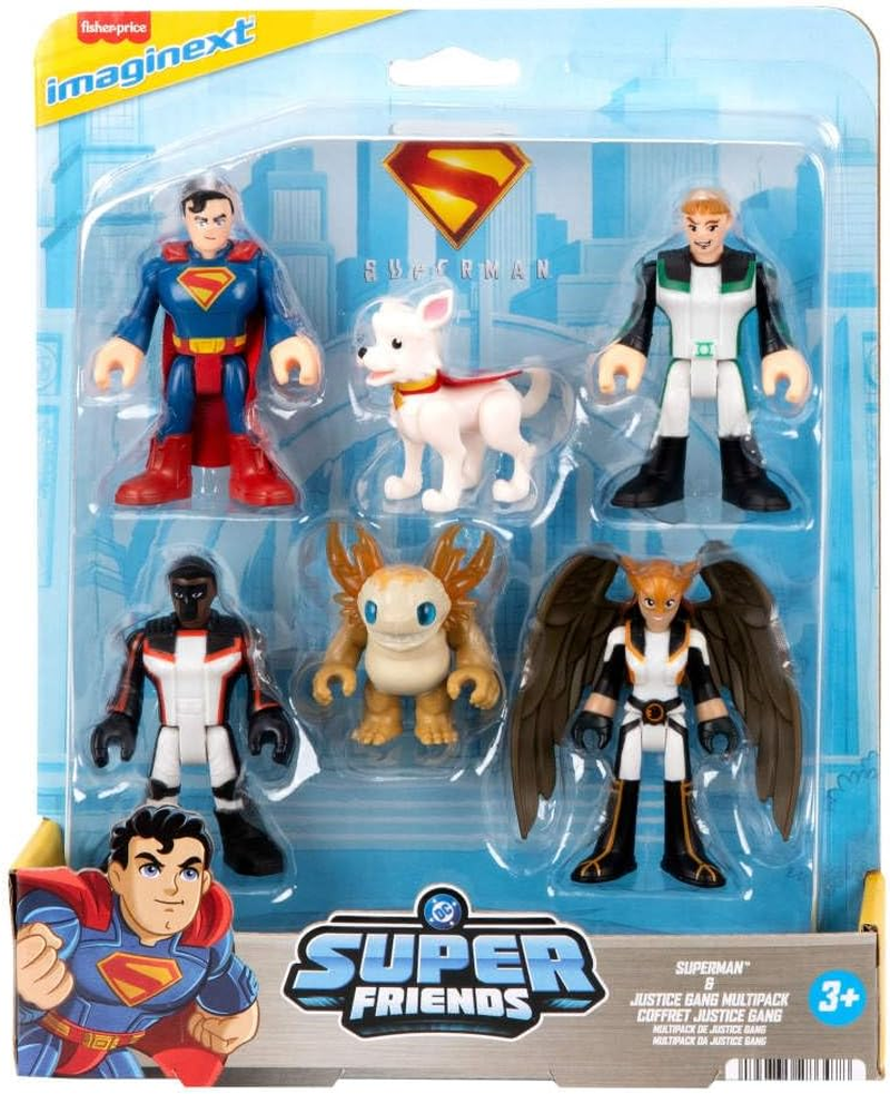 Fisher-Price Imaginext Superman Action Figure Multipack, 6 Characters, 3-Inch Collectible Set with Krypto & Kaiju image number 2