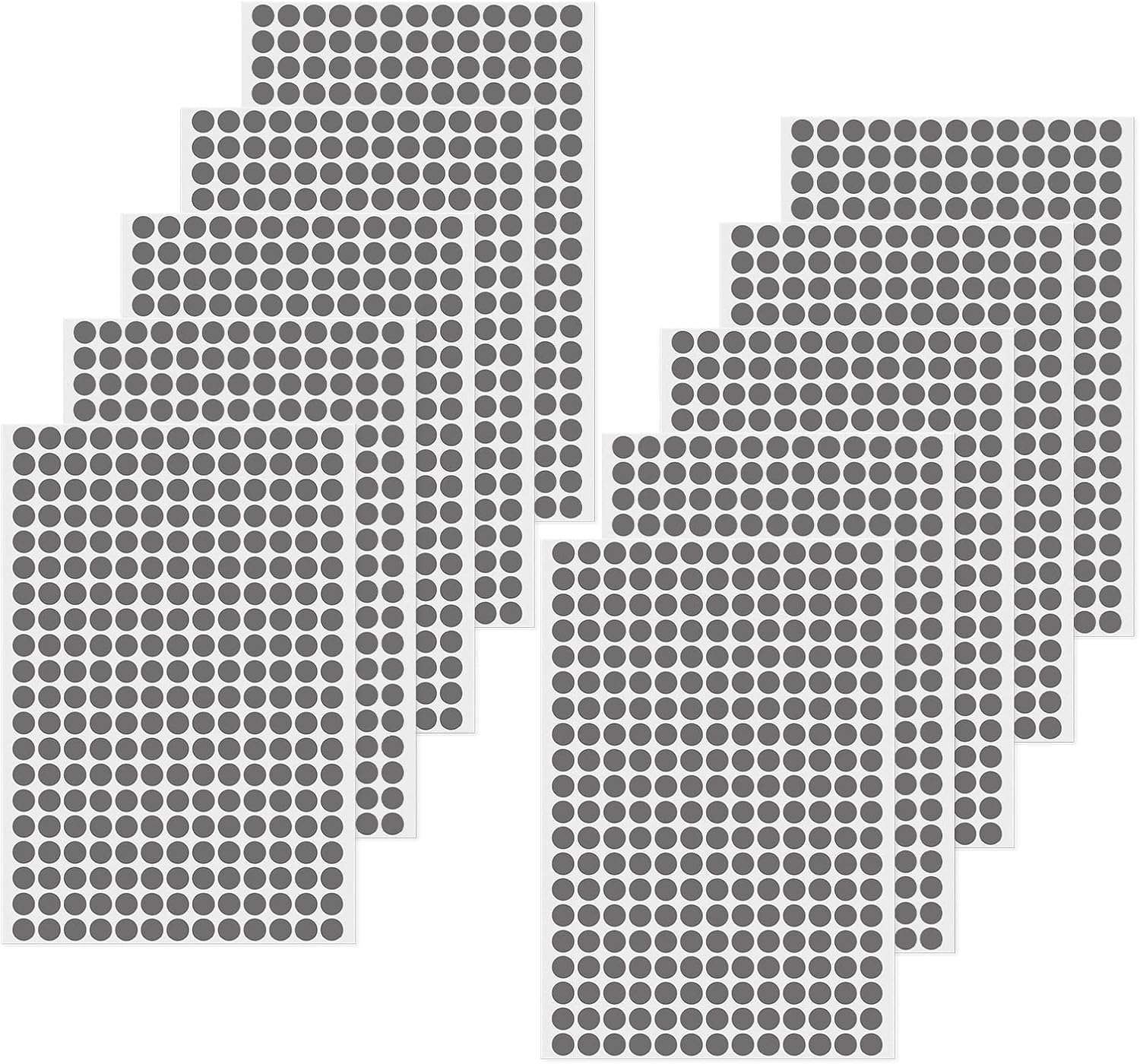 Orange Dot Stickers 1/2 Inch Vinyl Self-Adhesive Waterproof Colored Circle Labels Removable Color Coding Decals round Tag for Office Inventory 2600 PCS - Brown image number 5