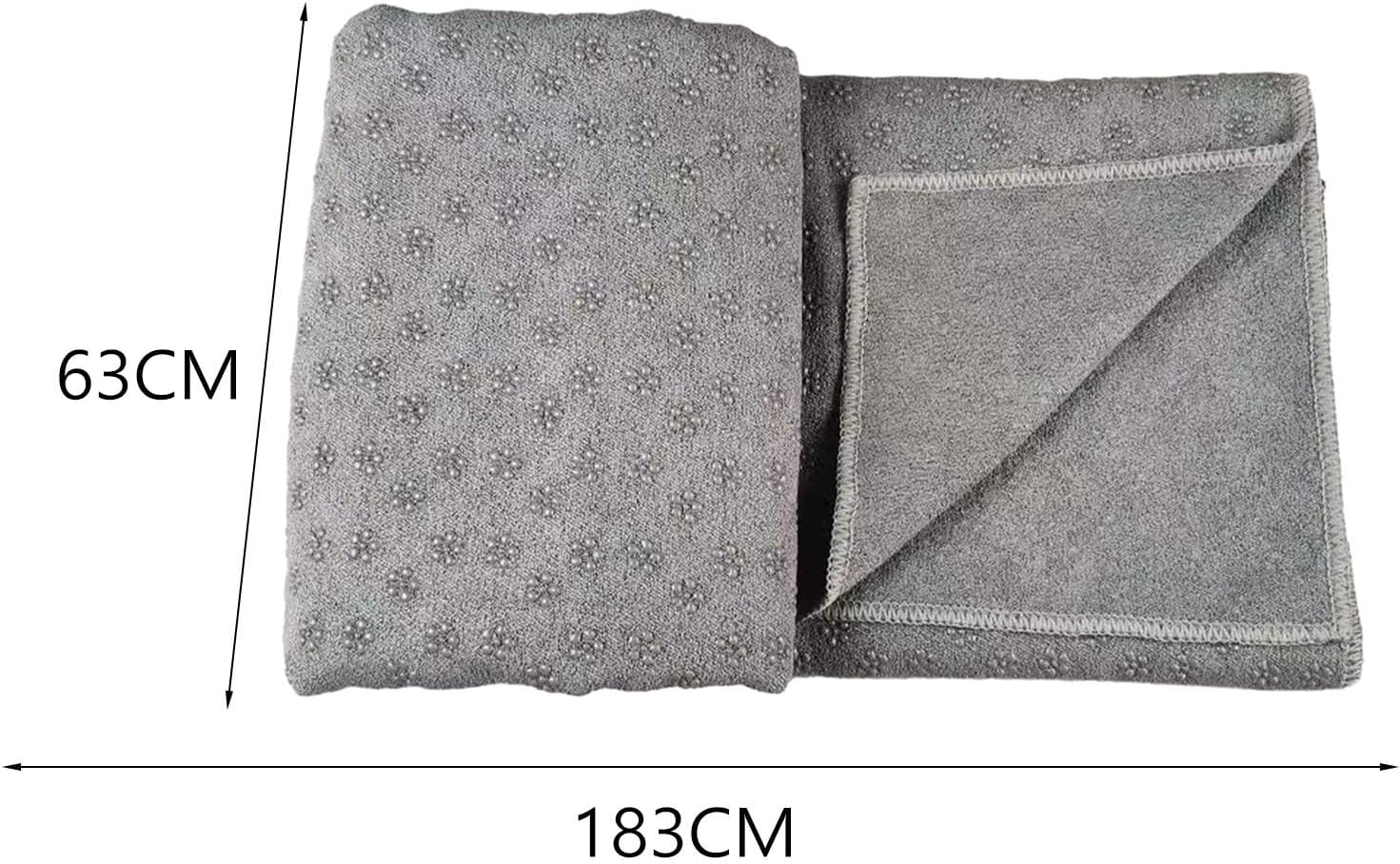 Hot Yoga Mat Towel Yoga Towel for Yoga Mats Non Slip Comfortable Exercise Mat Sweat Absorbing for Travel Pilates Home Gym image number 2