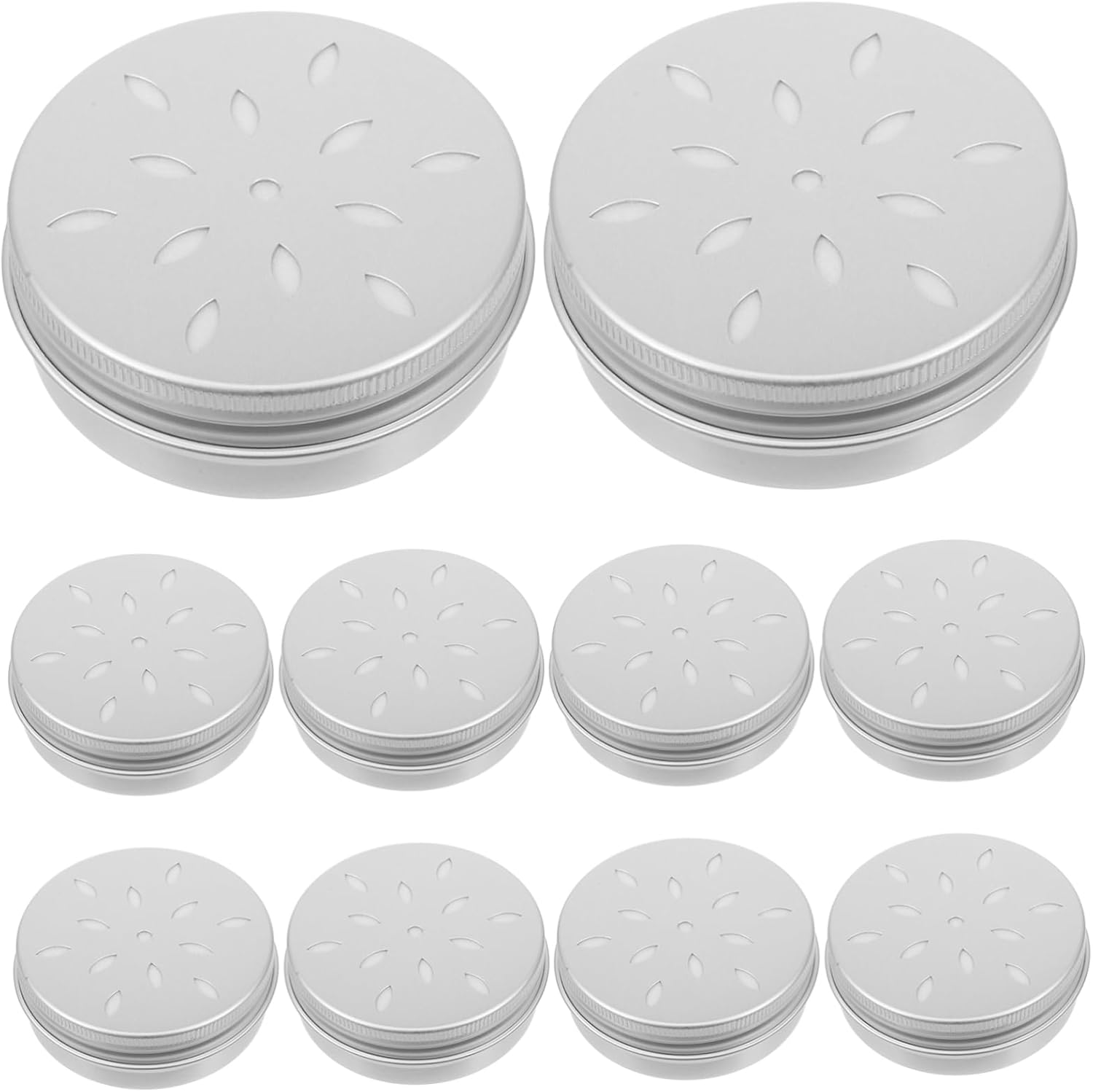 Baluue 10Pcs Odor Training Tool for Dogs Dog Scent Training Threading Tool Dog Training Tools Dog Nose Scent Case Metal Tins with Lids Police Dog Work Aluminum Box Frame