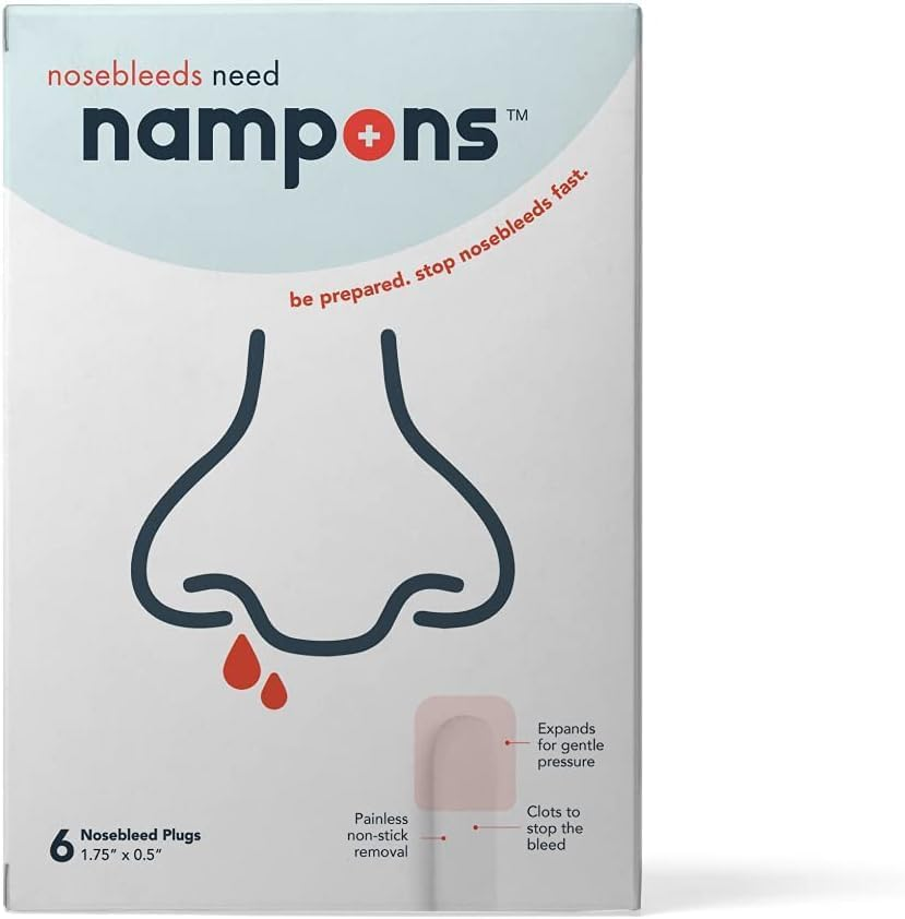 Nampons for Nosebleeds - 6 Nasal Plugs with Clotting Agent to Stop Nosebleeds Fast. Trusted by Doctors, Nurses and First Responders. Safe and Effective for Children, Adults, and Seniors image number 4