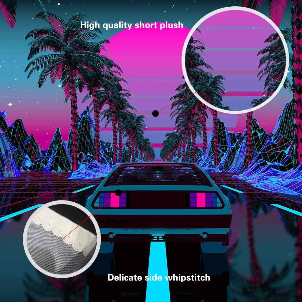 Car Tapestry 1980S Science Fiction Super Sports Car Tapestry Forest Road Tapestry Suitable for Home Decoration Art for Bedroom Living Room GTLTIE582 image number 2