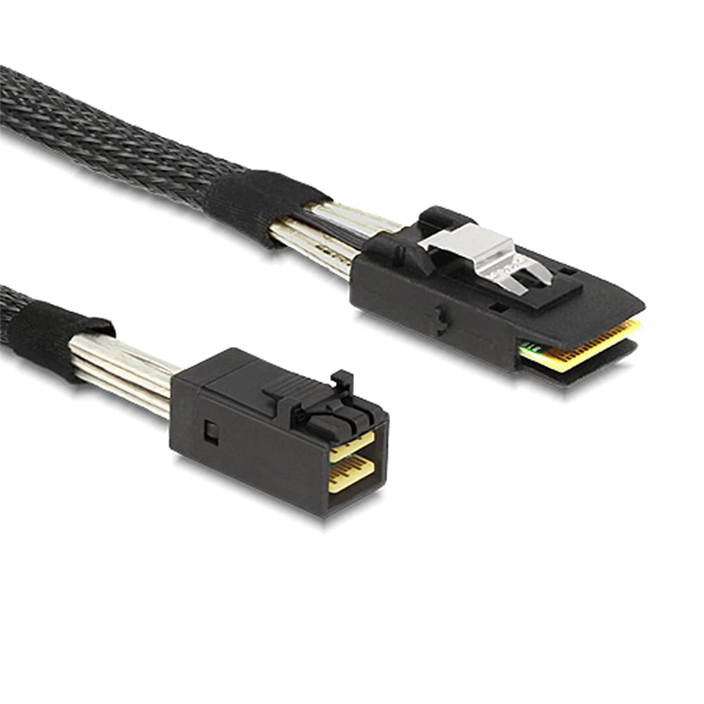 NFHK Internal Mini SAS SFF-8087 to Mini SAS High Density HD SFF-8643 Data Server Hard Disk Raid Cable 50Cm image number 4