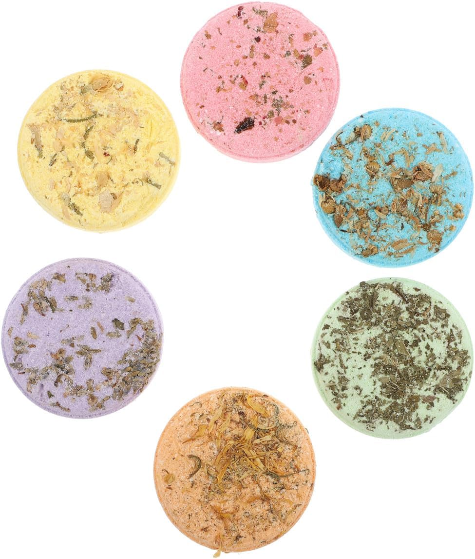 Aromatherapy Shower Steamers 6Pcs Bathing Sheets Set with Jasmine Mint Lavender Orange Sea Salt Rose Scents for Relaxation and Spa Bathing image number 3