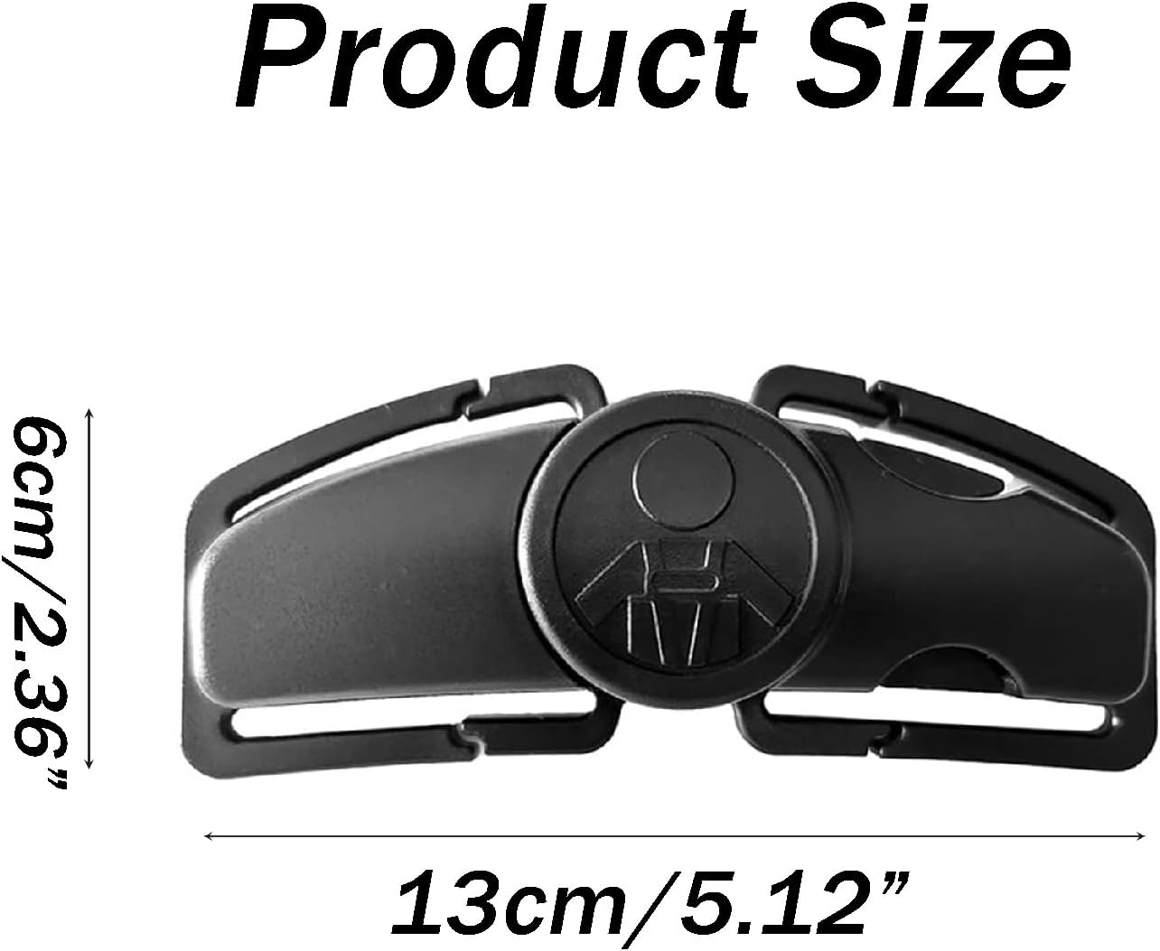 Car Seat Chest Harness Clip Universal Child Safer Belt Clip Buckle Lock Stroller Chest Clip Adjustable Guard for Baby and Kids (Black) image number 4