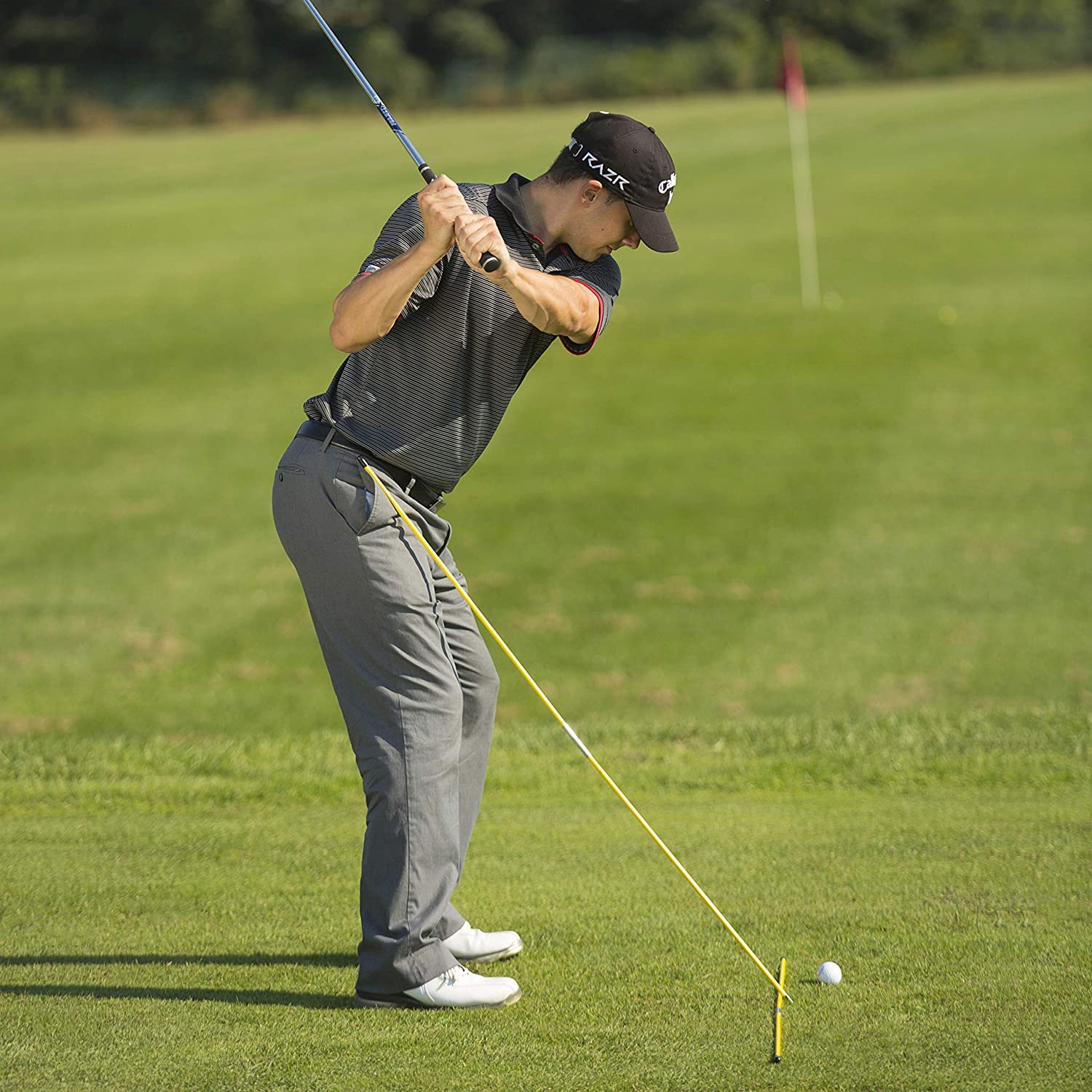 Callaway Alignment Sticks - 48" Folding Rods - Yellow - Ambidextrous - Adult Golfers image number 1