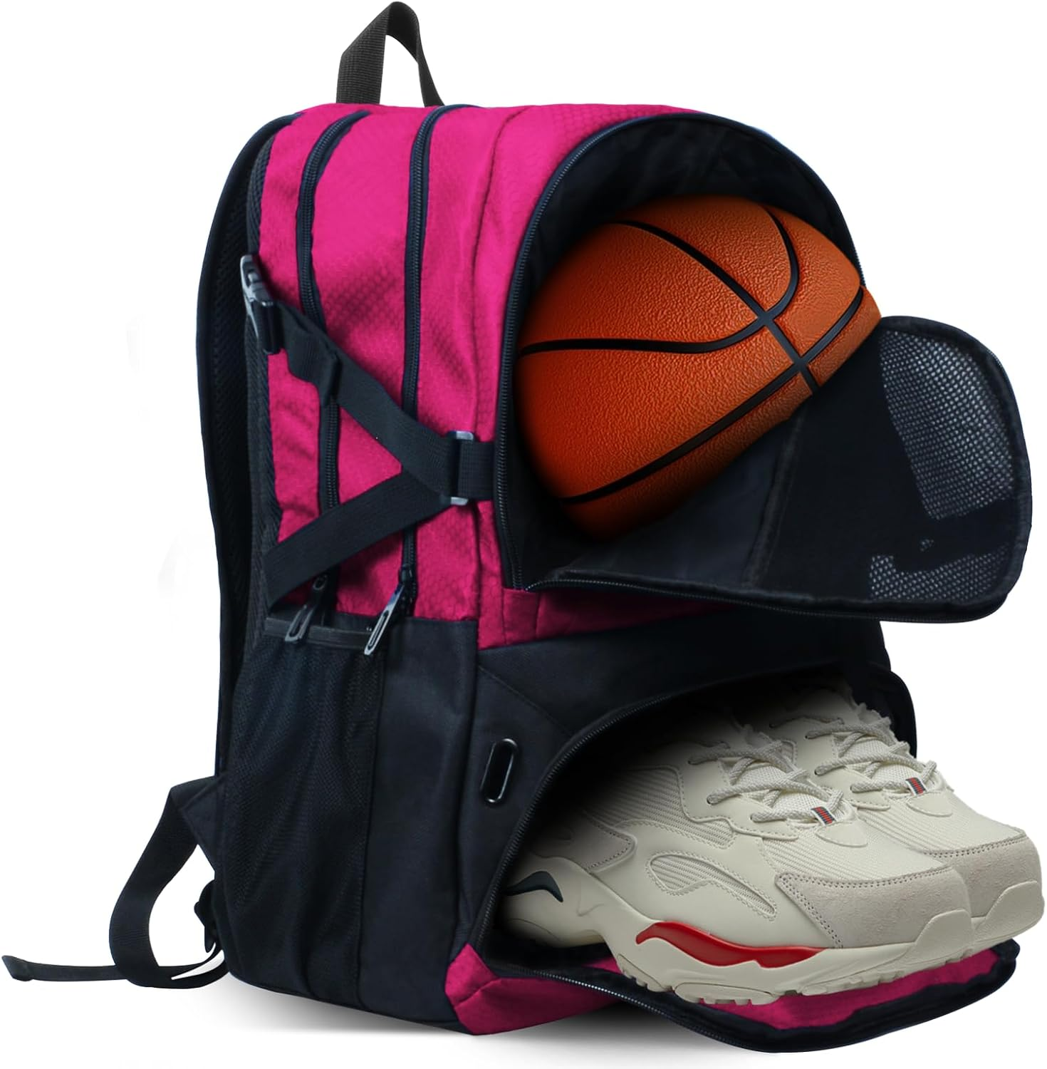 Basketball Backpack, Waterproof Basketball Bag with Large Shoe and Ball Compartment, Backpack for Women Men, Sports Equipment Bag for Soccer, Volleyball, Gym, Outdoor, Travel, 30L image number 1