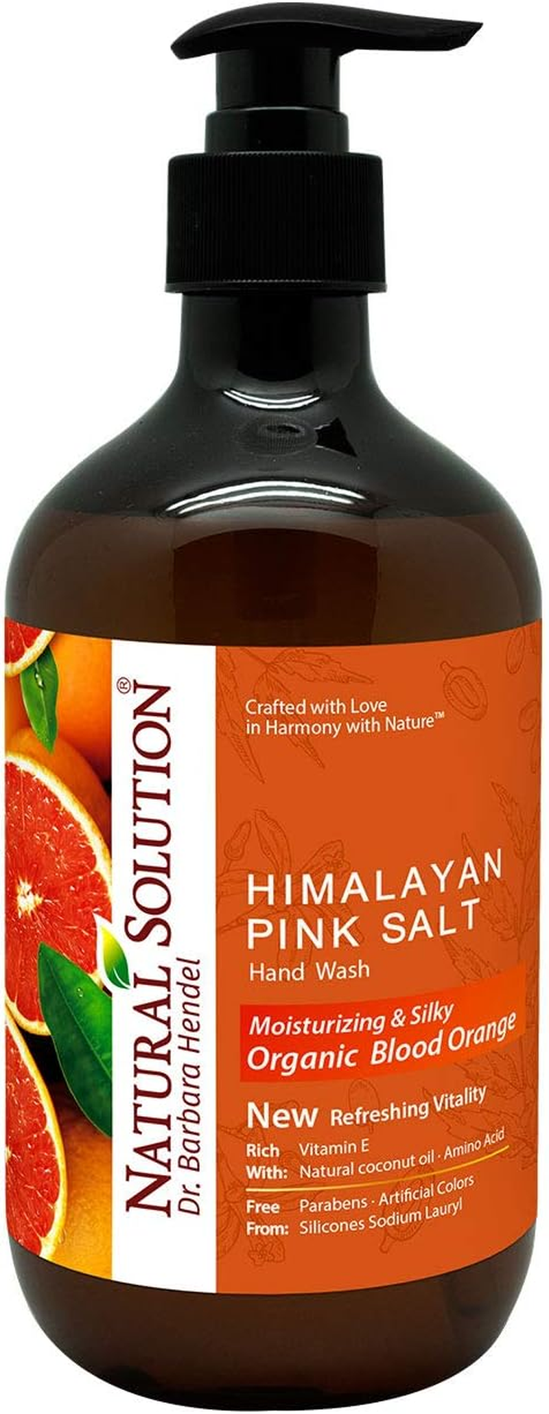 Natural Solution Himalayan Pink Salt Liquid Hand Soap,Moisturizing & Nourshing,Marula Oil - 14 Oz image number 6