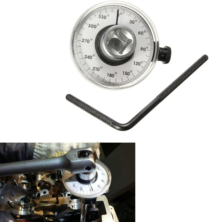 1Pcs Angular Torque Gauge, 1/2" Drive 360 Degree Adjustable Torque Meter Wrench Set, Measure Gauge Wrench image number 4