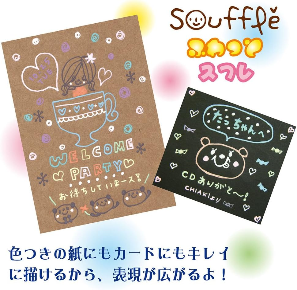 Sakura Crepas Water Based Ballpoint Pen, Ballpoint Sign, Souffle, PGB#950 (10), White, 10 Count - Souffle Blue image number 4