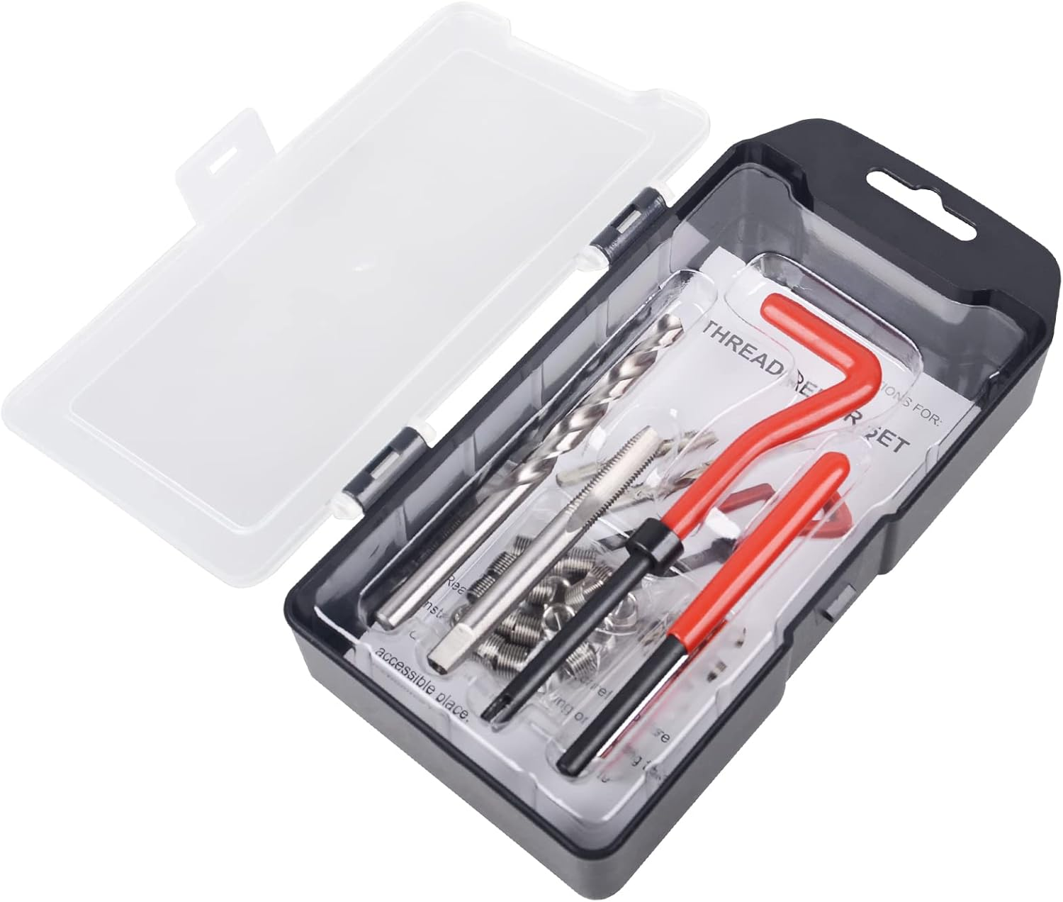 DAYUAN Details about UK New 25 Piece PC Thread Repair Insert Kit M7 X 1.0Mm Helicoil Compatible Hand Tool Set for Auto Repairing image number 1