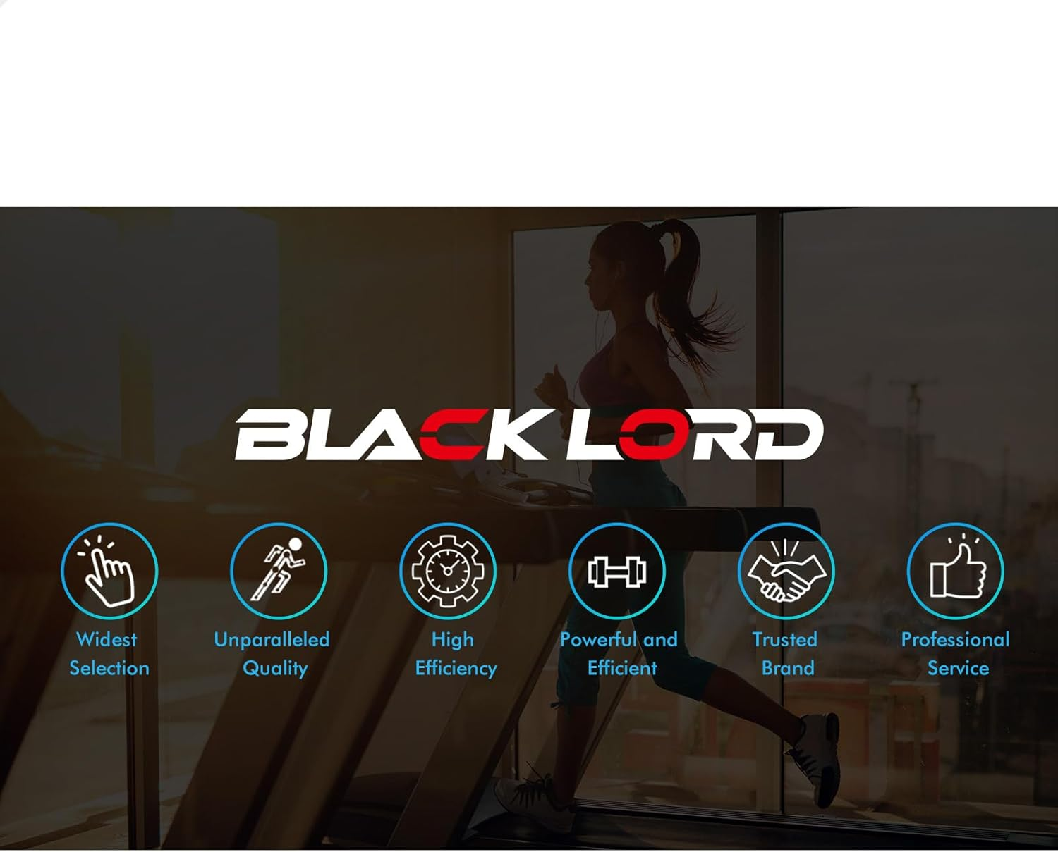 BLACK LORD Treadmill Electric Foldable Walking Pad SL9-H Home Office Gym Exercise 2.4HP Fitness Equipment under Desk, Bluetooth APP & Wireless Control, Cardio Aerobic Trainer for Jogging Running image number 1