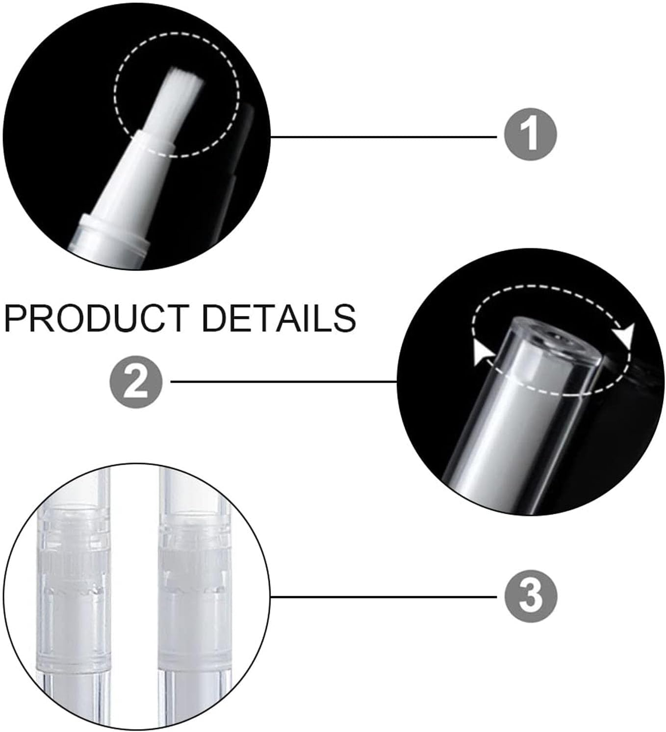 Touch up Paint Pen Kit - 5 Pens + 5 Syringes, Refillable Wall Repair Kit for Window, Furniture, Wood Floor, Cabinet image number 2