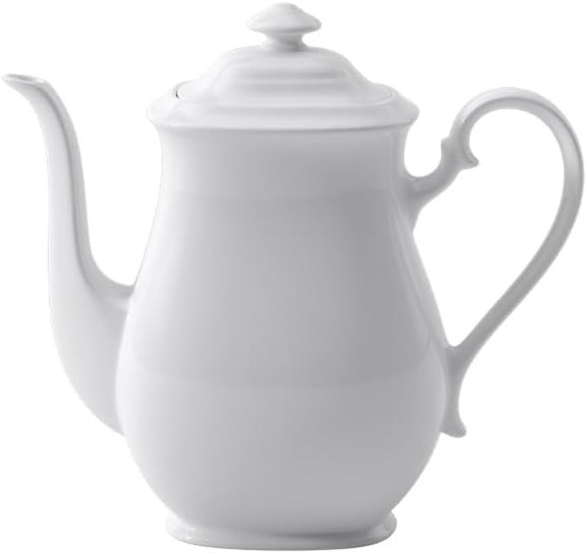 Villeroy & Boch 1044120070 Royal Coffee Pot, Classic Jug with Lid, Maofof High Quality Premium Porcelain, Dishwasher Safe, 1100 Ml