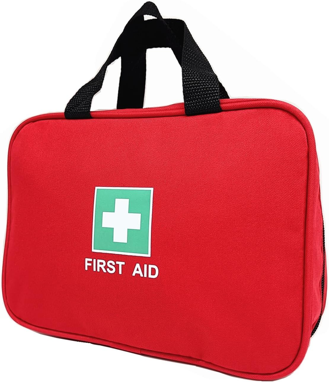 Red First Aid Bag Empty Medical Bags Travel Rescue Pouch First Responder Storage Compact Survival Medicine Bag for Car Home Office Kitchen Sports Outdoors Field Trips (Red)