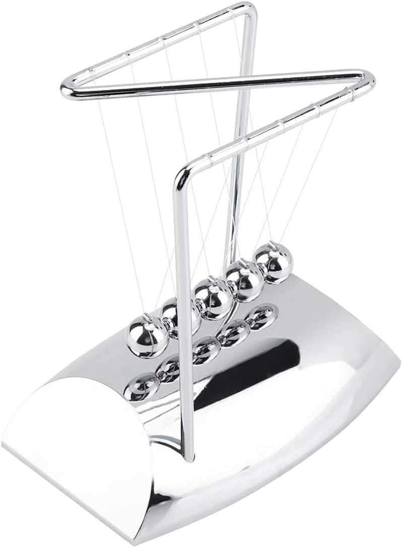 Newton'S Balance Ball, Newton'S Cradle Balance Steel Balls, Physics Science Pendulum Ornaments Toy for Decorating Office Home