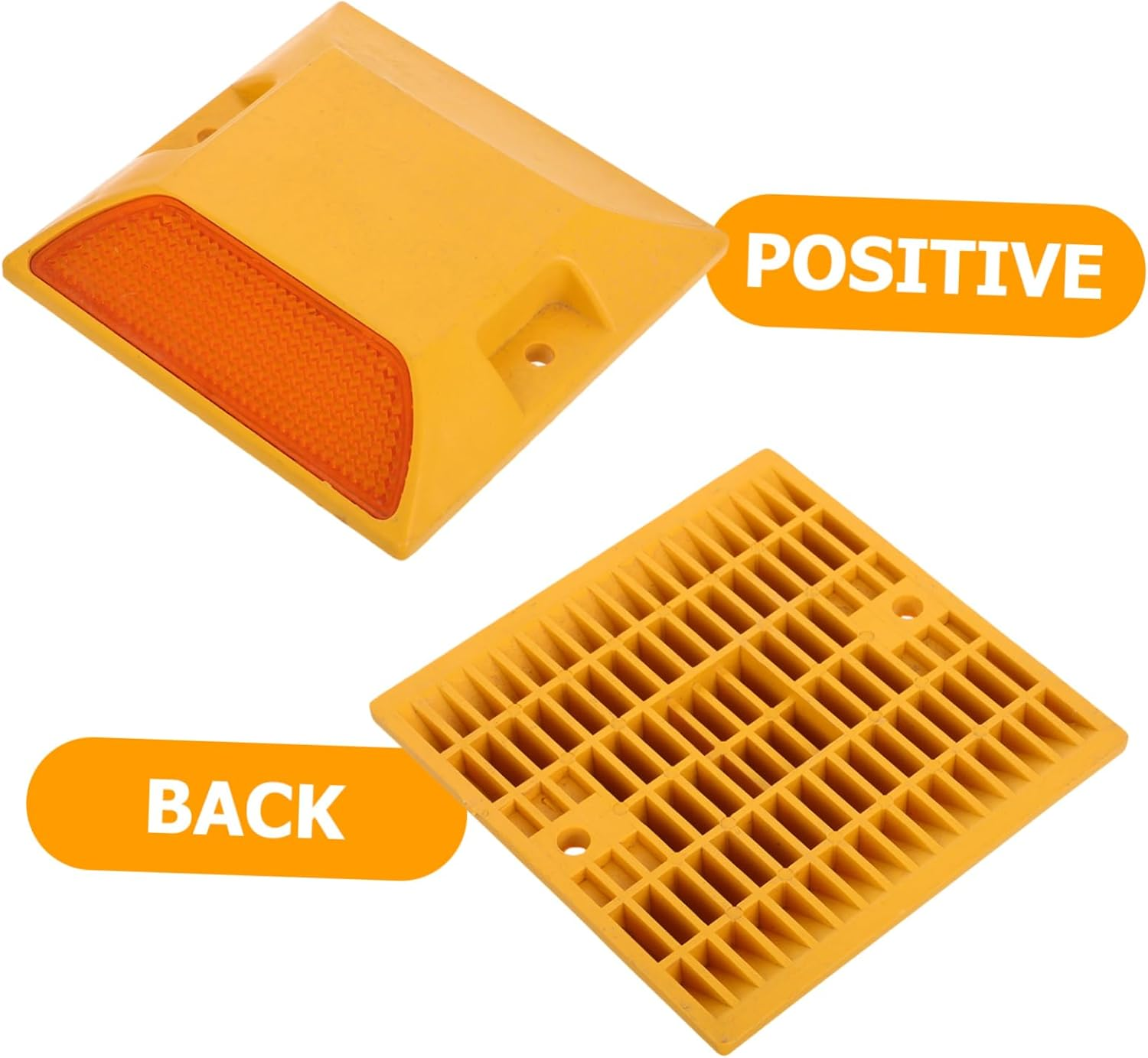 ULTECHNOVO Enhanced Nighttime Safety: 2Pcs Reflective Pavement Markers Nails Road Studs for Freeways image number 2