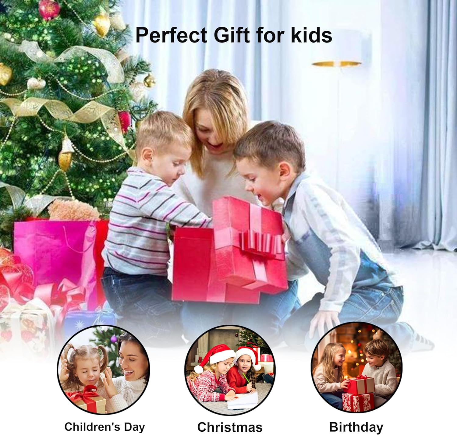 Concerto 32 Keys Keyboard Piano, Mini Portable Electronic Keyboard Musical Toys Beginners 3-8 Years Old Girls Boys (White) image number 4