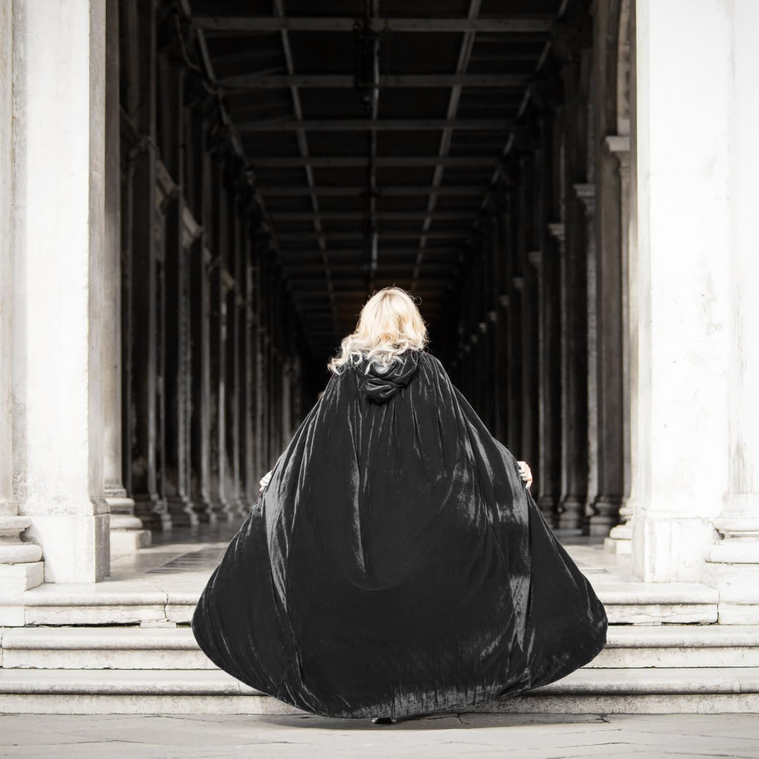 GIOD Halloween Cape Cloak, Wizard Cape, Full Length Hooded Cloak Costume Is Perfect for Halloween, Christmas, Cosplay Costumes image number 3