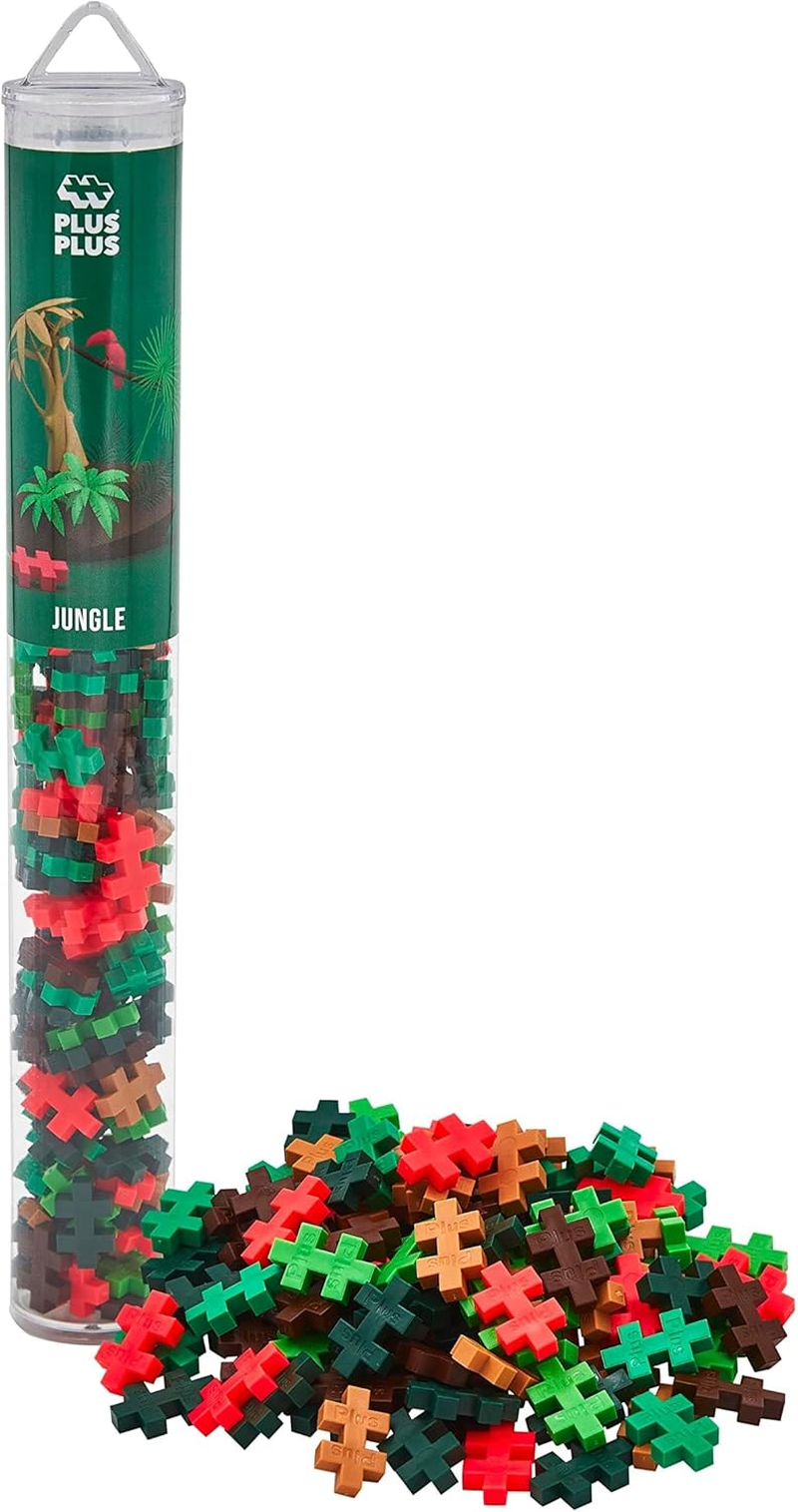 Plus-Plus Glow in the Dark Mix Building Block 100-Pieces Set