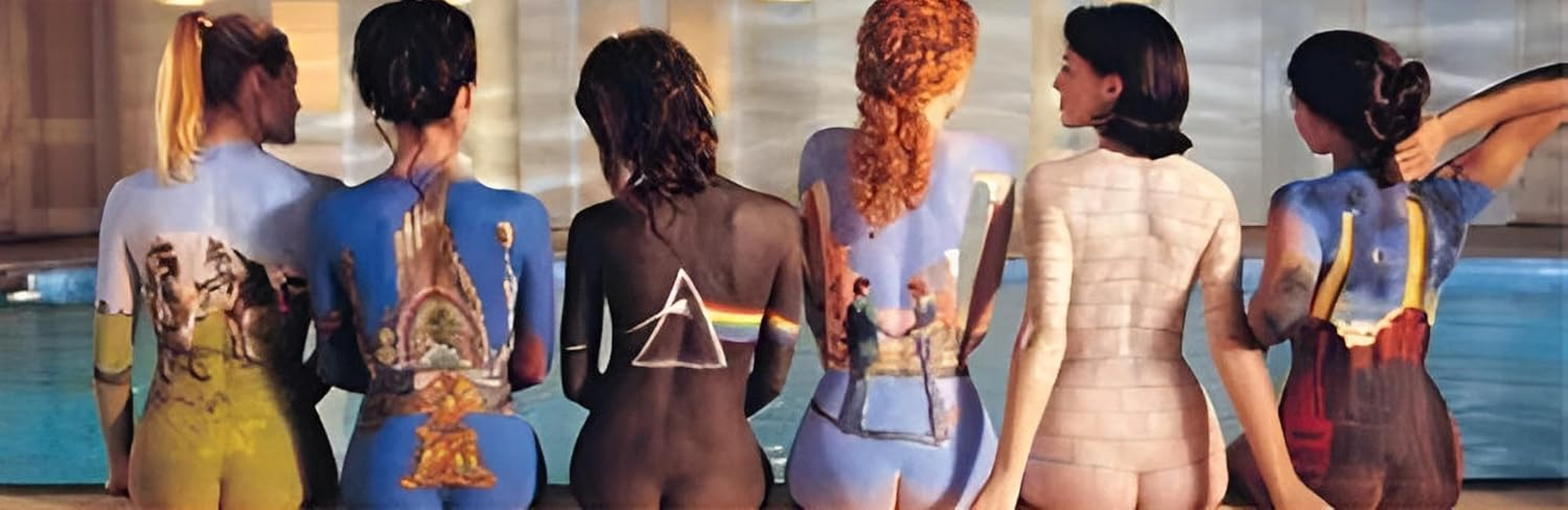 Pink Floyd Back Catalog Music Album Artwork 36X12 Art Print Poster Wall Decor Rock and Roll image number 2