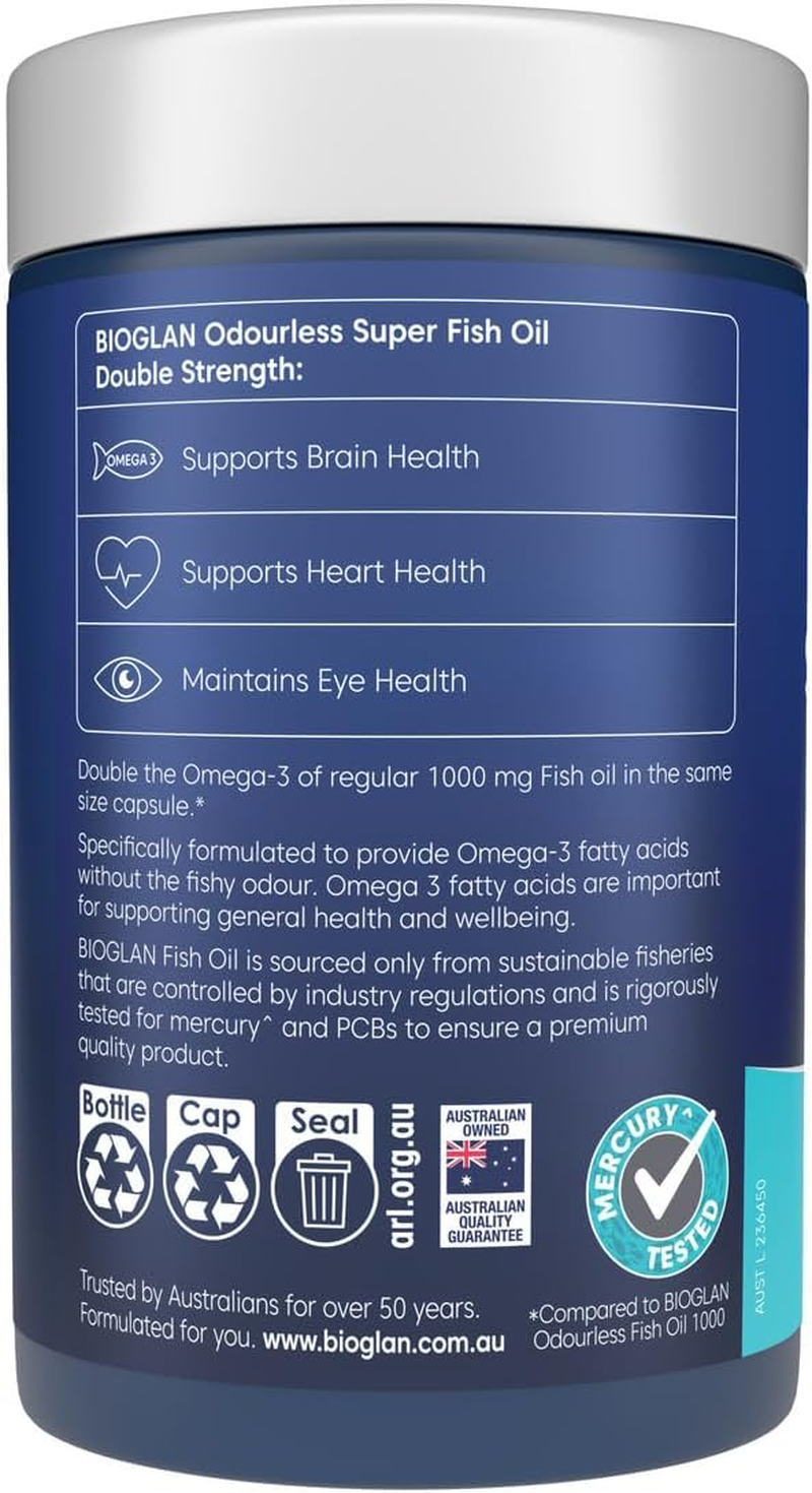 Bioglan Super Fish Oil (Odourless) 2000Mg Cap X 200 image number 1