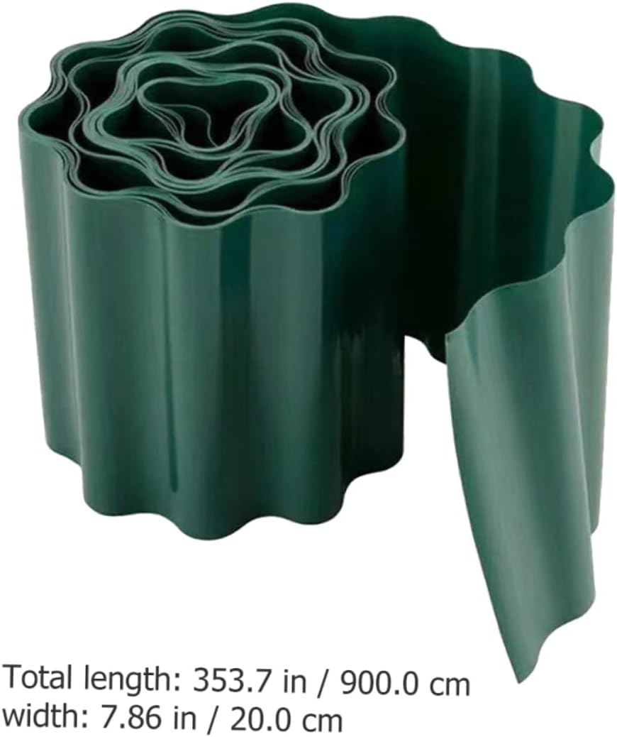MERRYHAPY Green Plastic Flexible Fence Path Grass Wall Border Lawn Edging for Garden Edge and Lawn Guardrail for Flower Bed Edging And