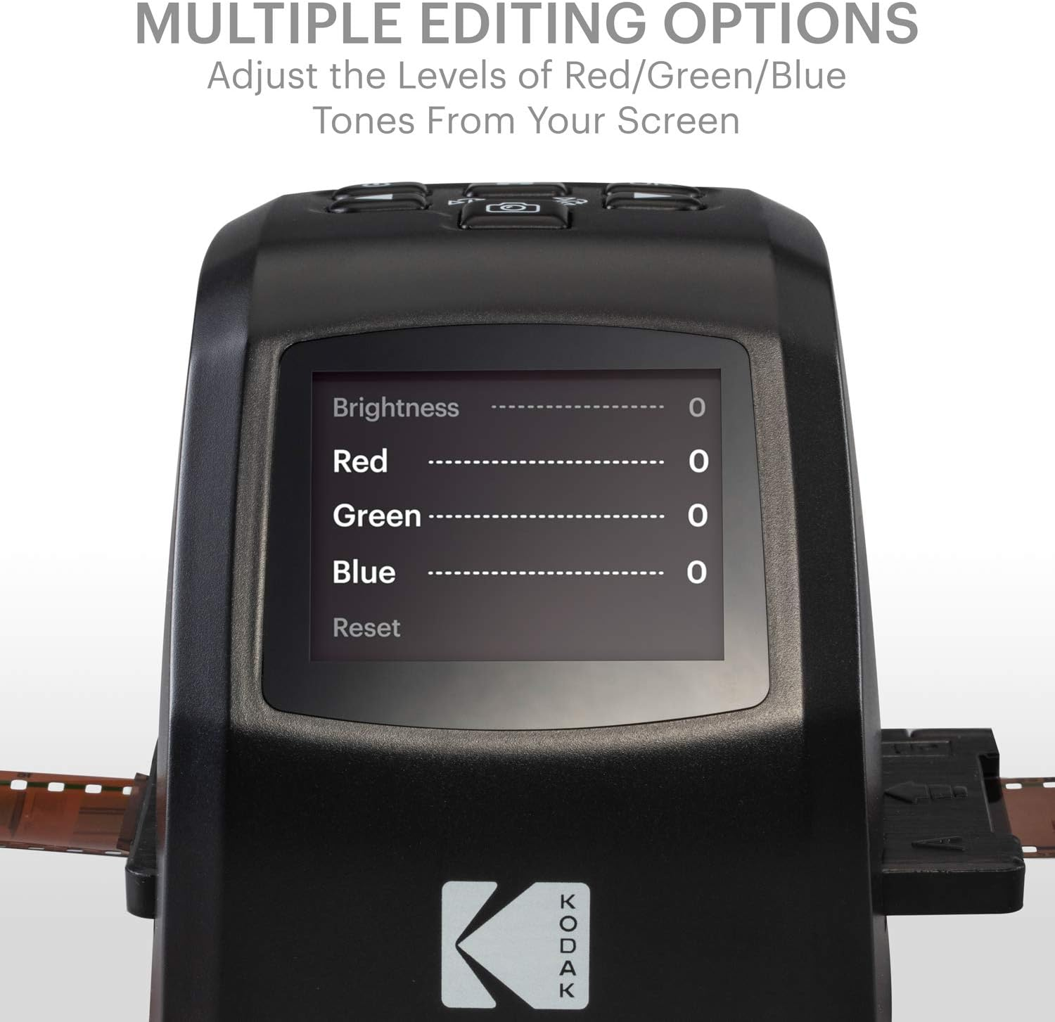 Kodak Mini Digital Film & Slide Scanner &ndash; Converts 35Mm, 126, 110, Super 8 & 8Mm Film Negatives & Slides to 22 Megapixel JPEG Images &ndash; Includes - 2.4 LCD Screen &ndash; Easy Load Film Adapters image number 6
