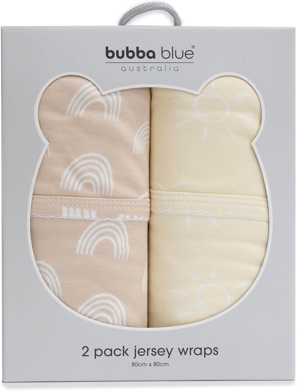 Bubba Blue Nordic Jersey Wrap, Vanilla/Latte (Pack of 2)