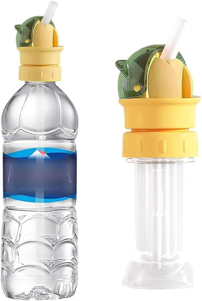 Reusable Children Beverage Water Bottle Straw Lid, Water Bottle Straw Cover,Water Bottle Twist Cover Cap,Water Bottle Spout Adapter for Kids image number 6